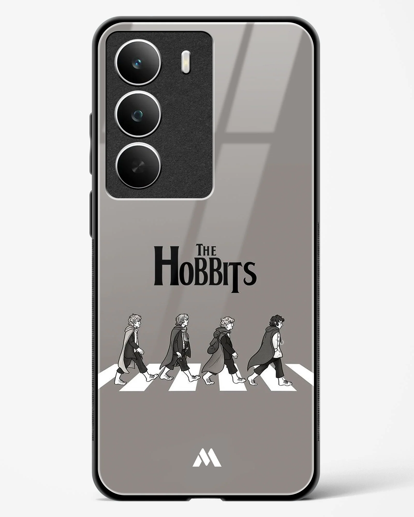 Hobbits at the Abbey Road Crossing Glass Case Phone Cover (Realme) - Image 31