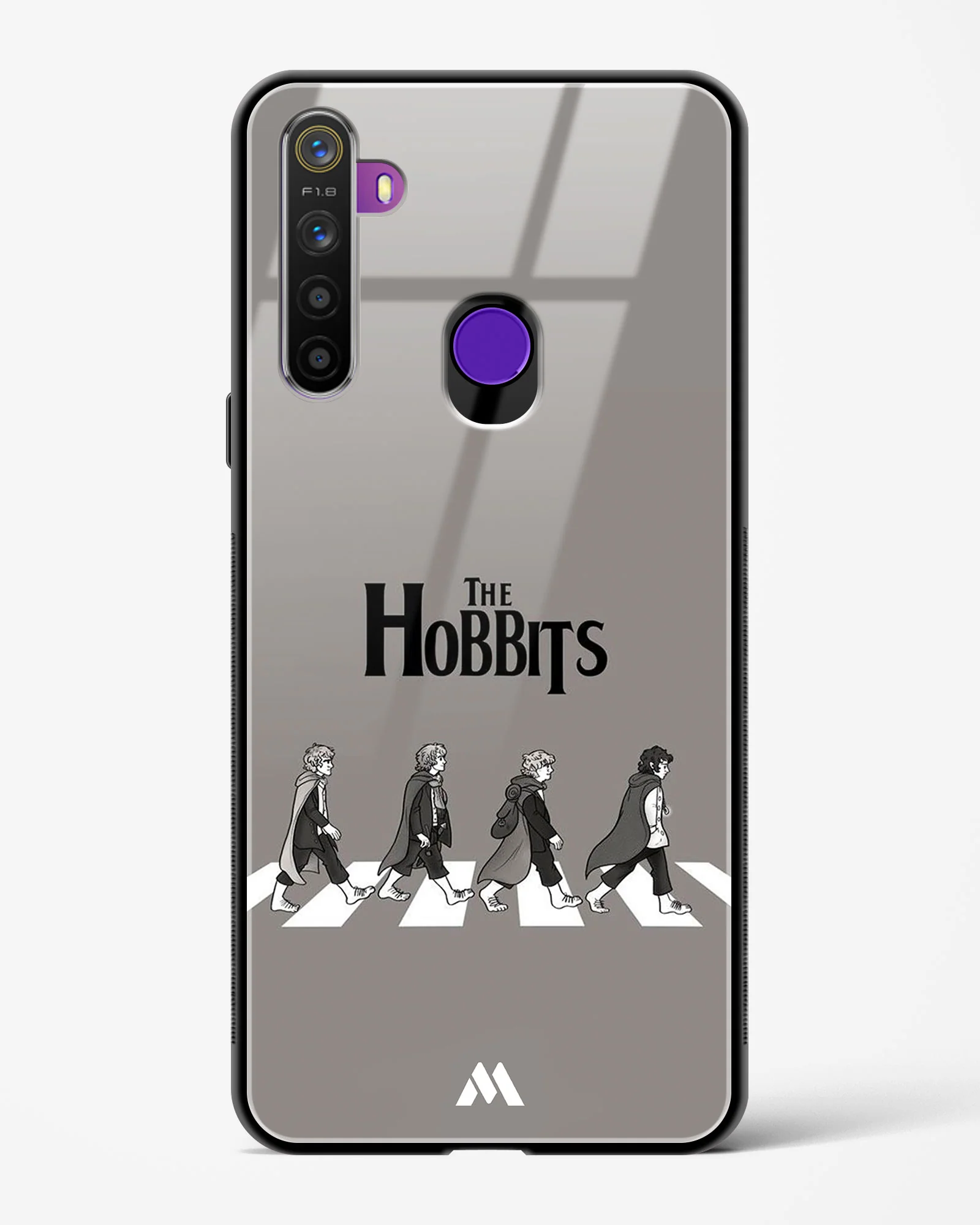 Hobbits at the Abbey Road Crossing Glass Case Phone Cover (Realme) - Image 39