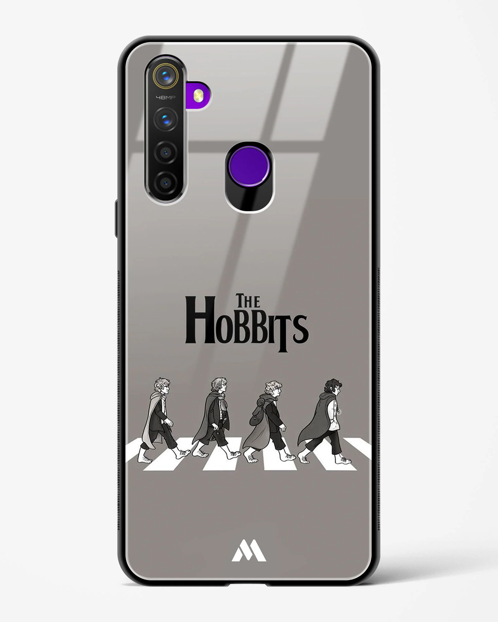 Hobbits at the Abbey Road Crossing Glass Case Phone Cover (Realme) - Image 41