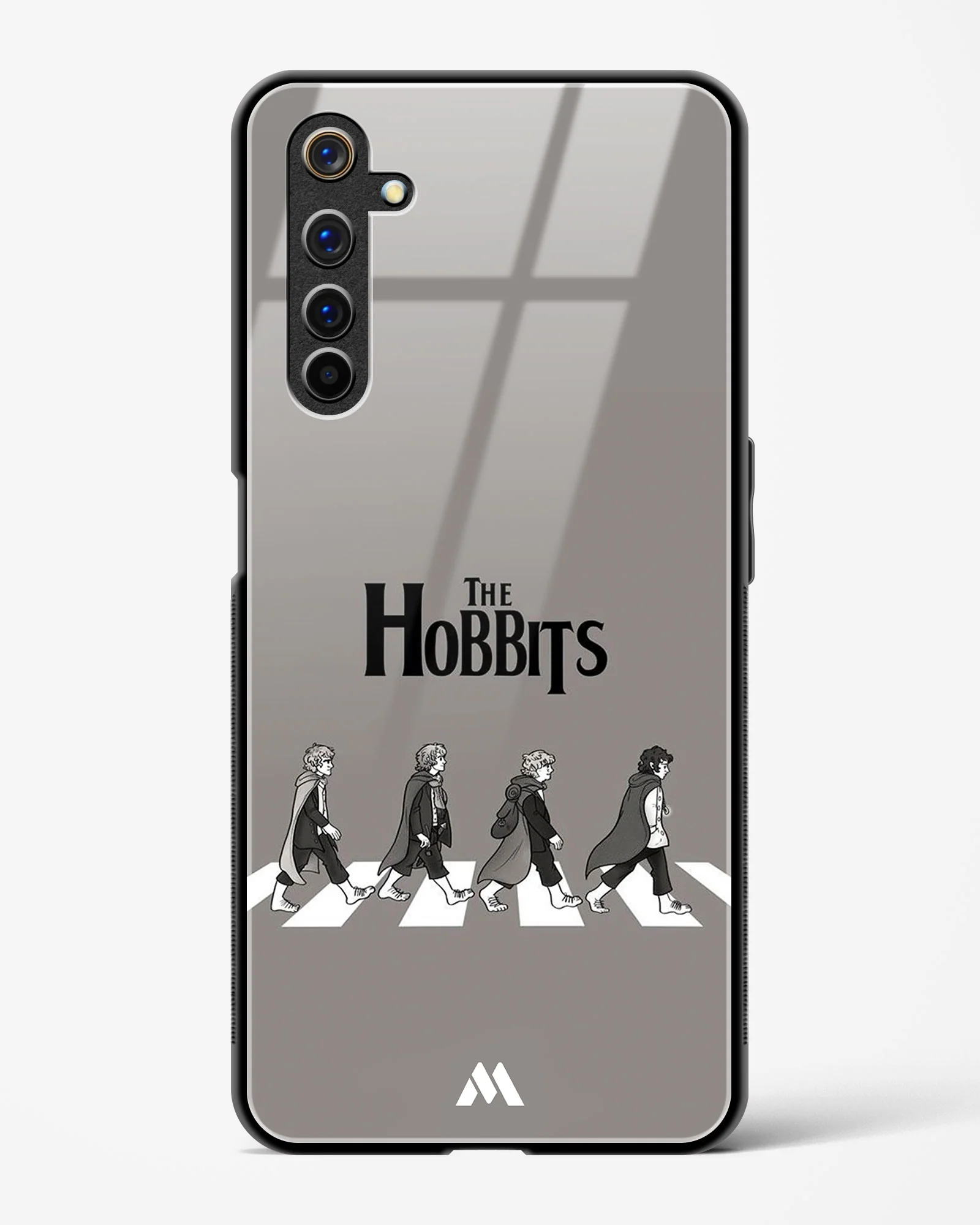 Hobbits at the Abbey Road Crossing Glass Case Phone Cover (Realme) - Image 45