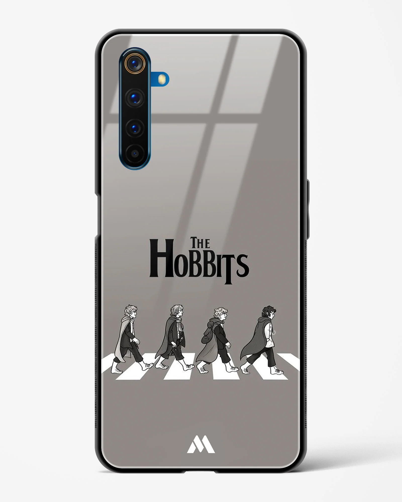 Hobbits at the Abbey Road Crossing Glass Case Phone Cover (Realme) - Image 47