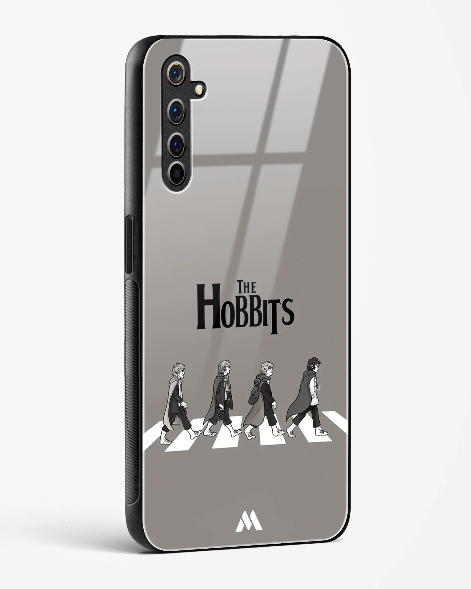 Hobbits at the Abbey Road Crossing Glass Case Phone Cover (Realme) - Image 52
