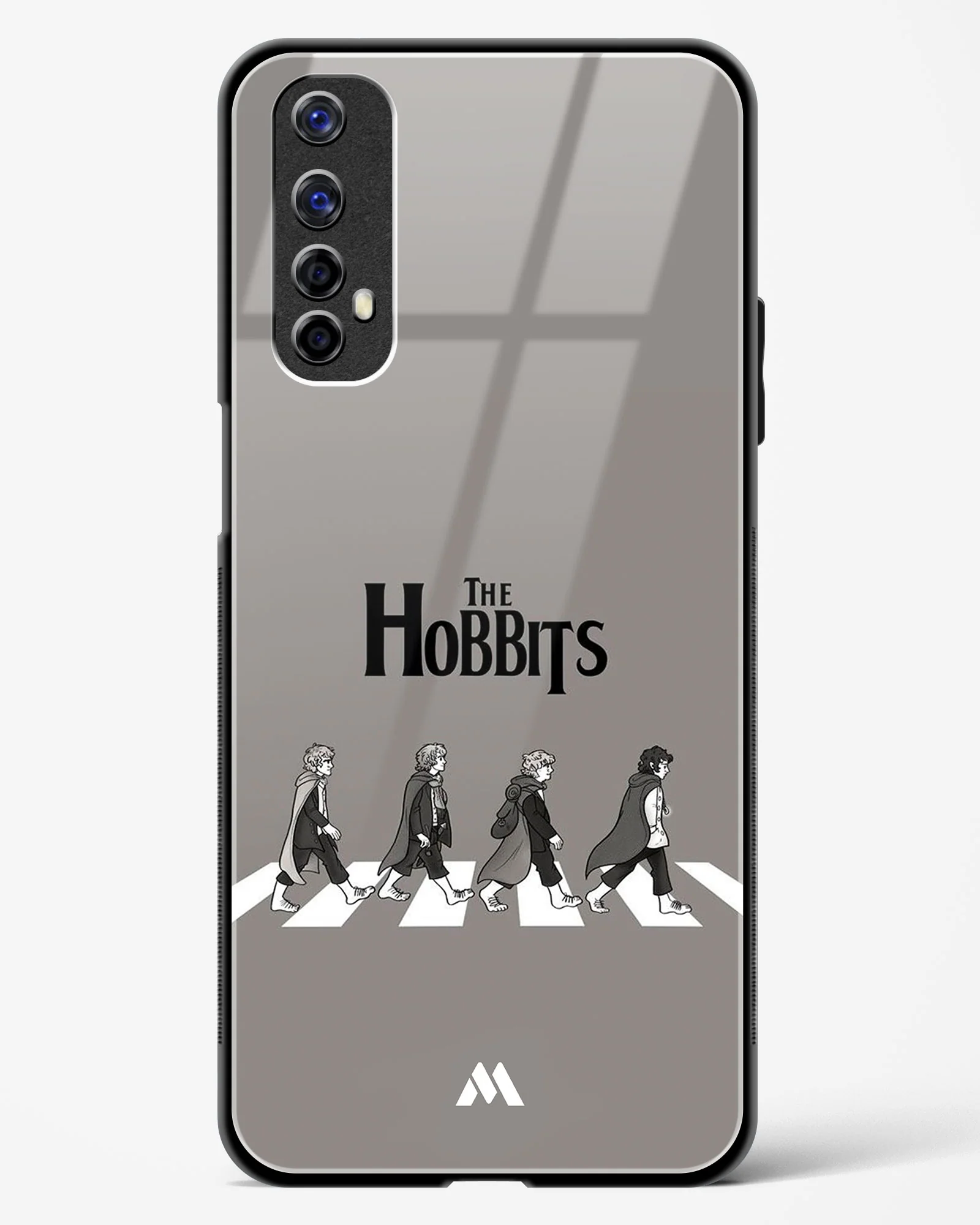 Hobbits at the Abbey Road Crossing Glass Case Phone Cover (Realme) - Image 53