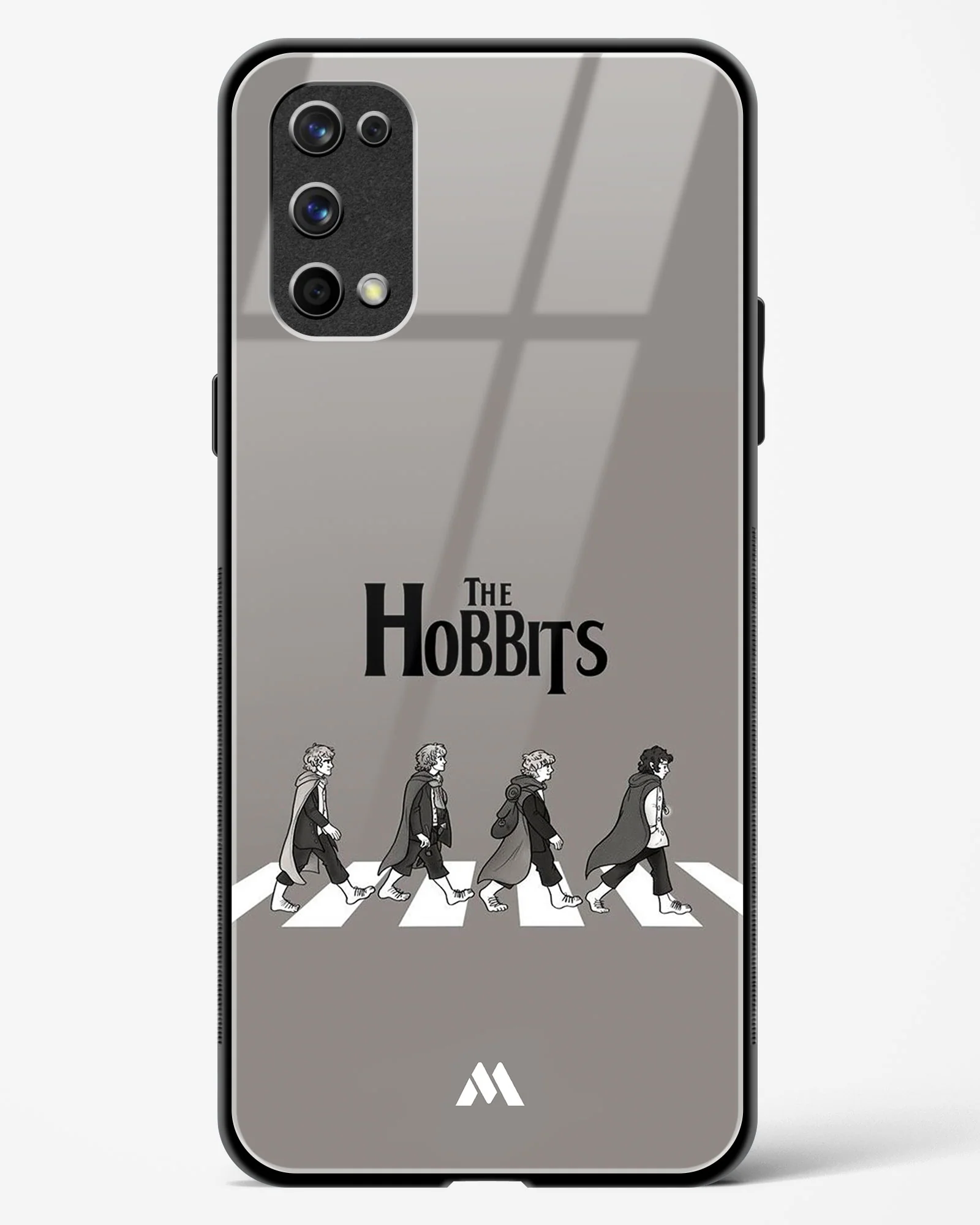 Hobbits at the Abbey Road Crossing Glass Case Phone Cover (Realme) - Image 55