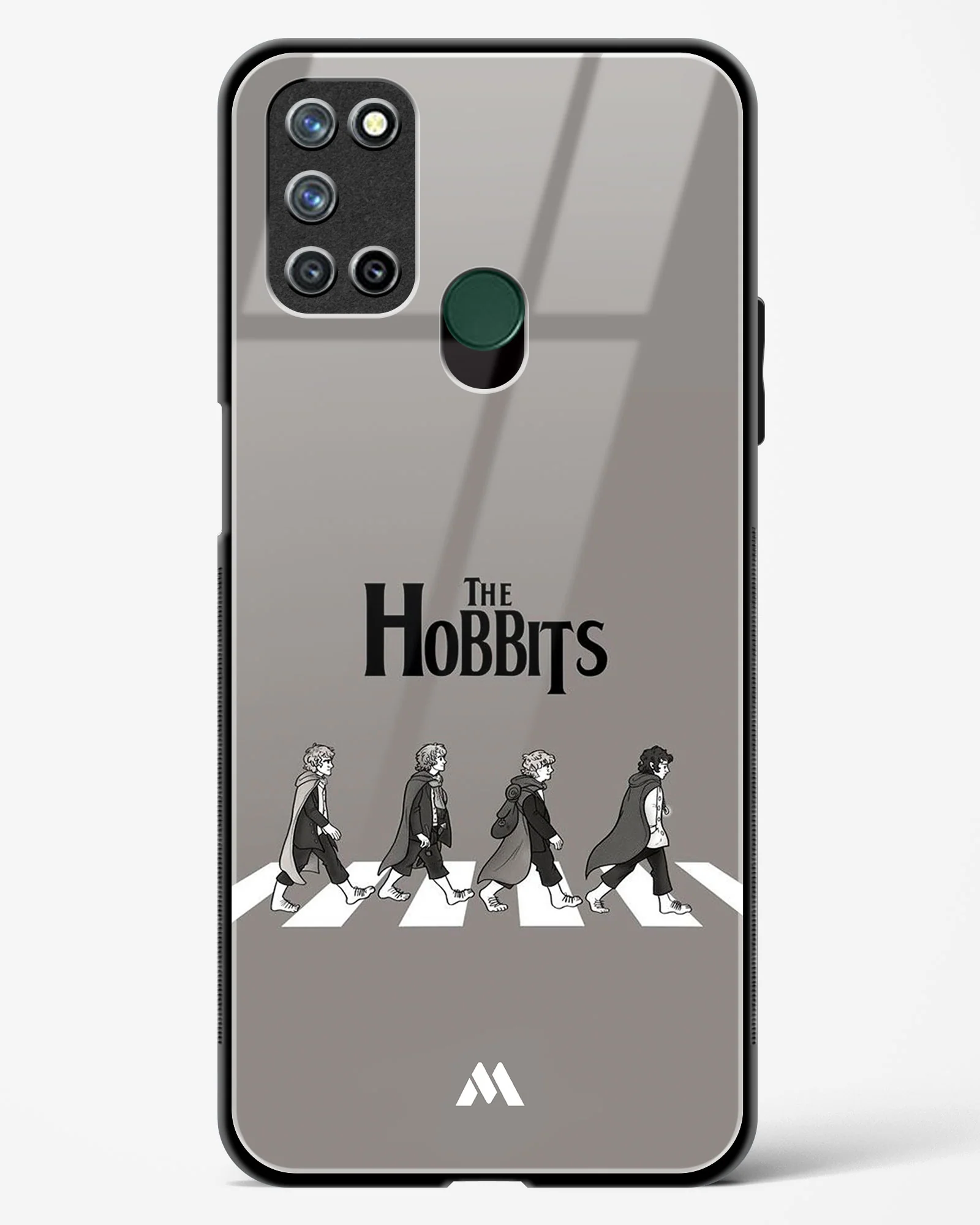 Hobbits at the Abbey Road Crossing Glass Case Phone Cover (Realme) - Image 57