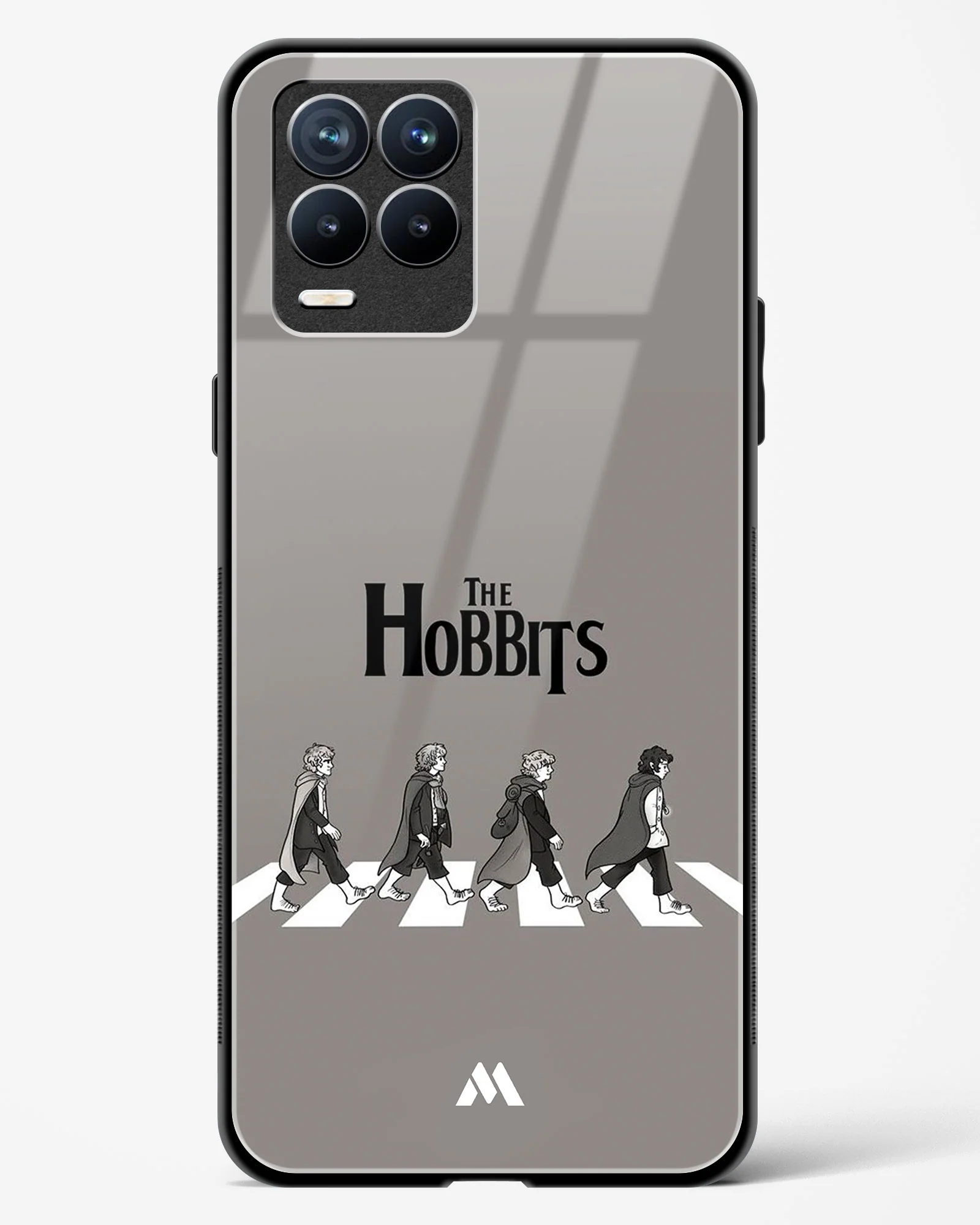 Hobbits at the Abbey Road Crossing Glass Case Phone Cover (Realme) - Image 63