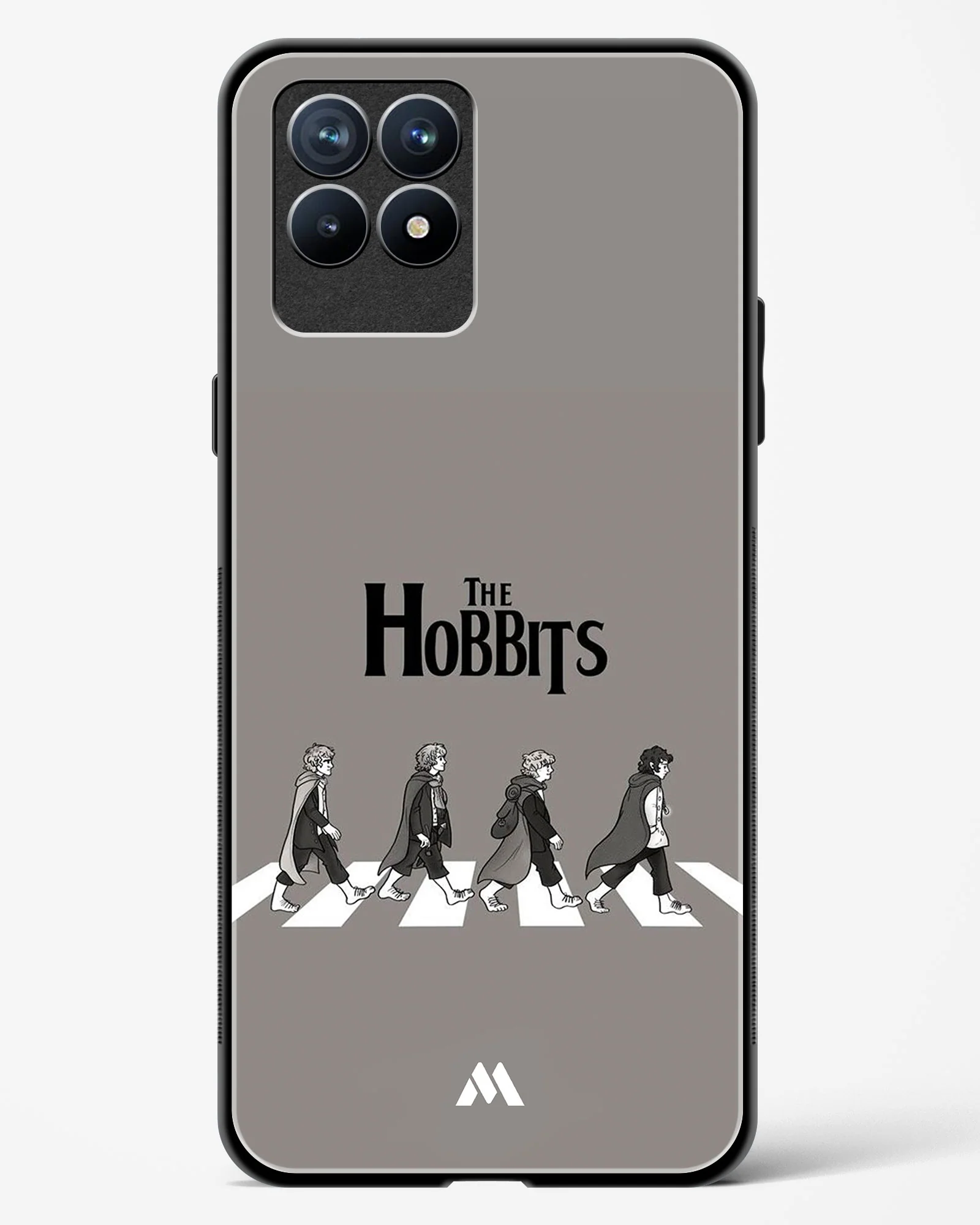 Hobbits at the Abbey Road Crossing Glass Case Phone Cover (Realme) - Image 65
