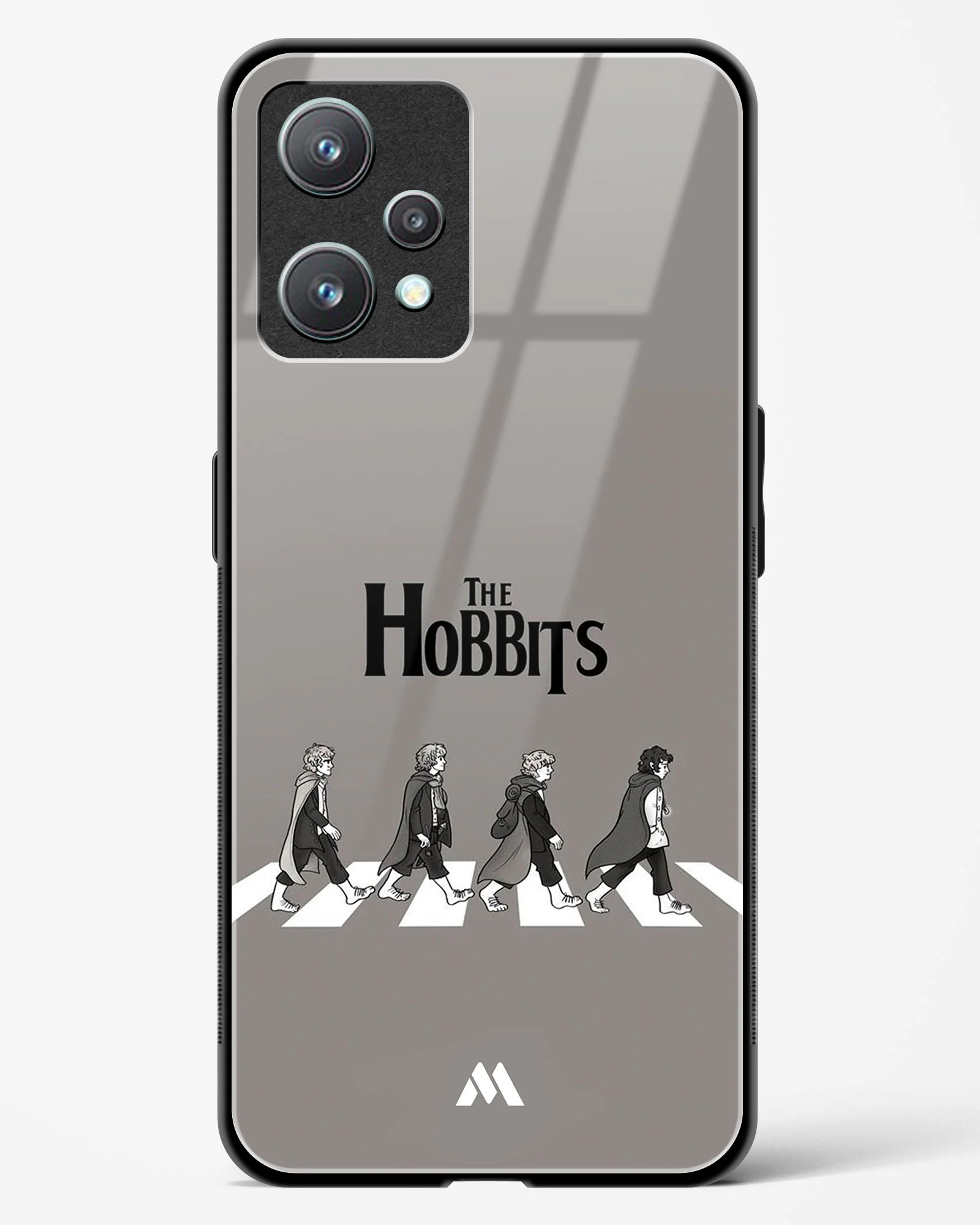 Hobbits at the Abbey Road Crossing Glass Case Phone Cover (Realme) - Image 77