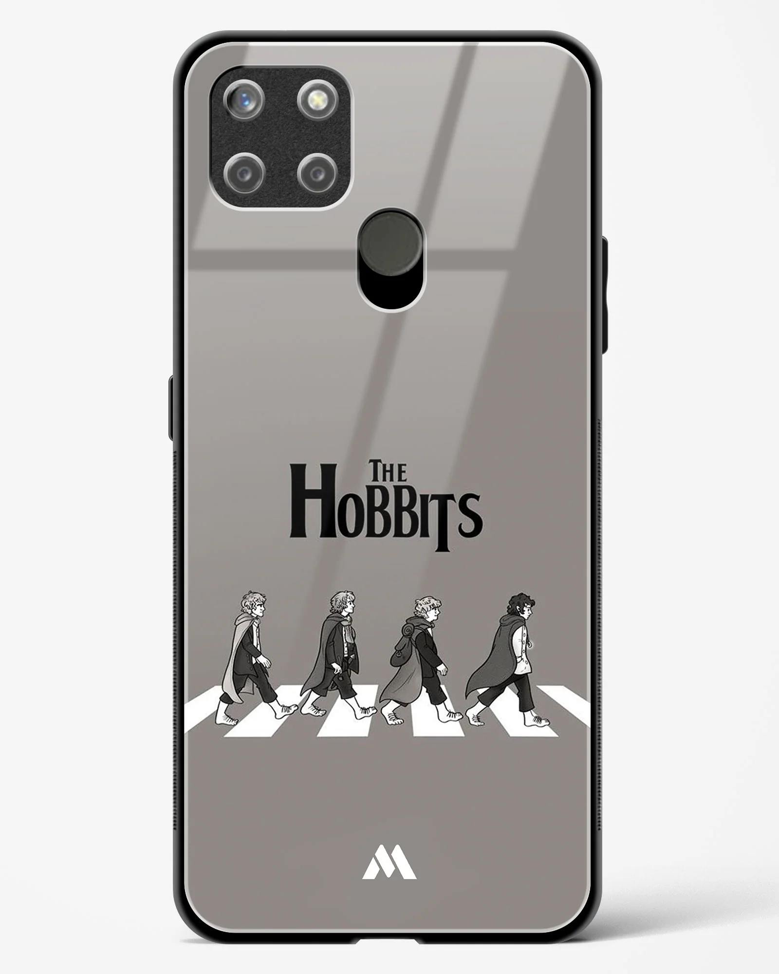 Hobbits at the Abbey Road Crossing Glass Case Phone Cover (Realme) - Image 81