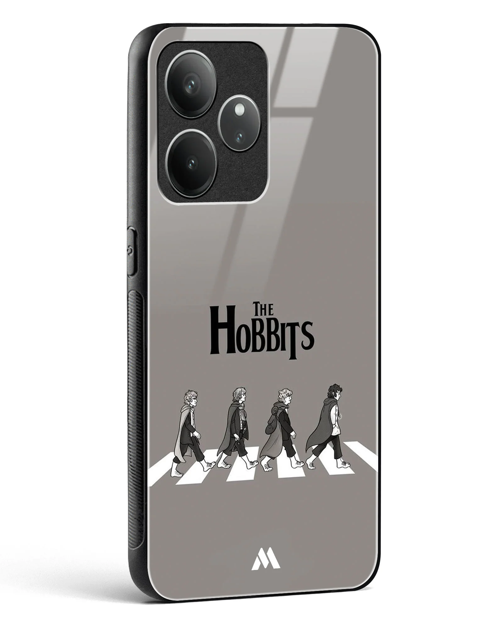 Hobbits at the Abbey Road Crossing Glass Case Phone Cover (Realme) - Image 90