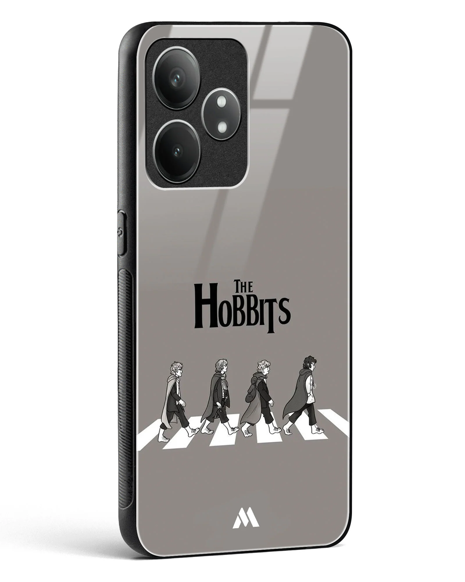 Hobbits at the Abbey Road Crossing Glass Case Phone Cover (Realme) - Image 92
