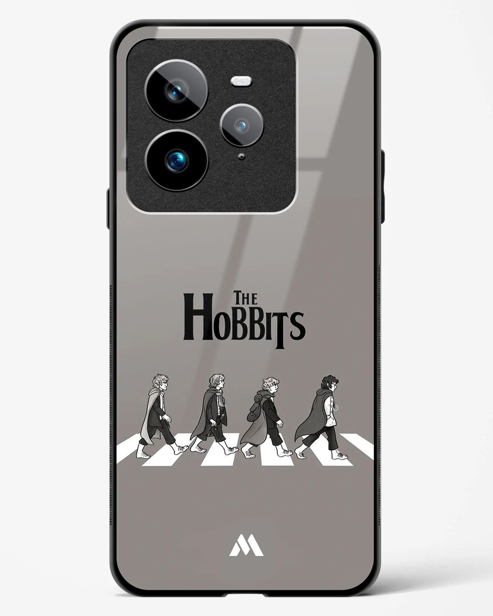 Hobbits at the Abbey Road Crossing Glass Case Phone Cover (Realme) - Image 93