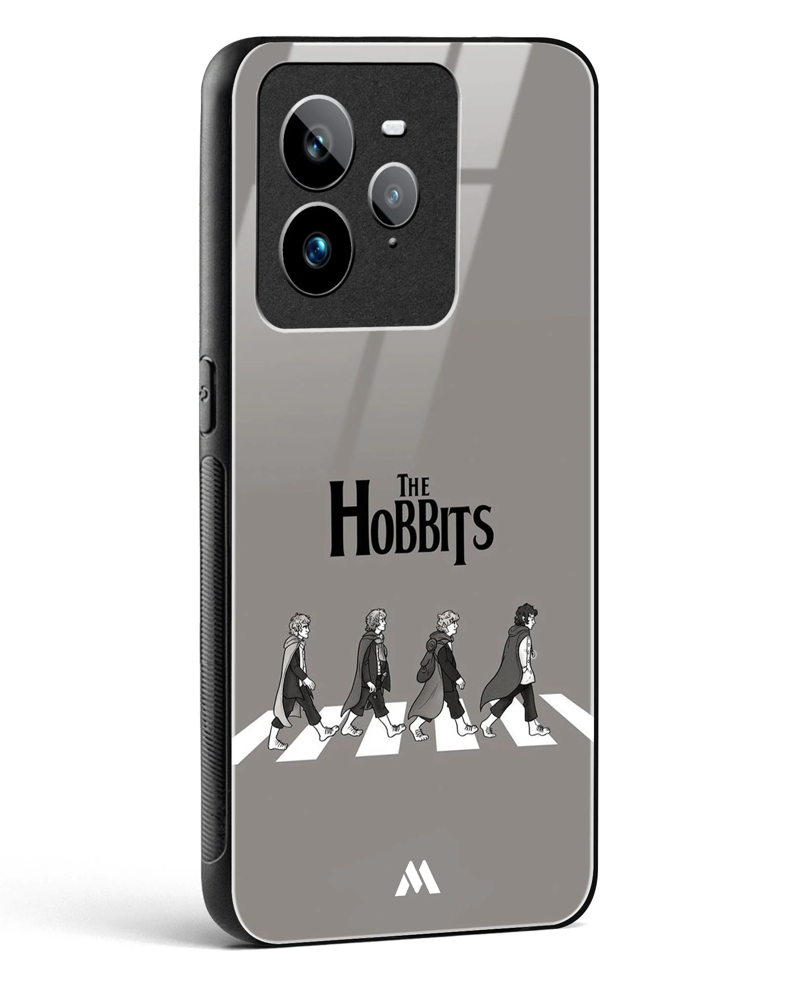 Hobbits at the Abbey Road Crossing Glass Case Phone Cover (Realme) - Image 94