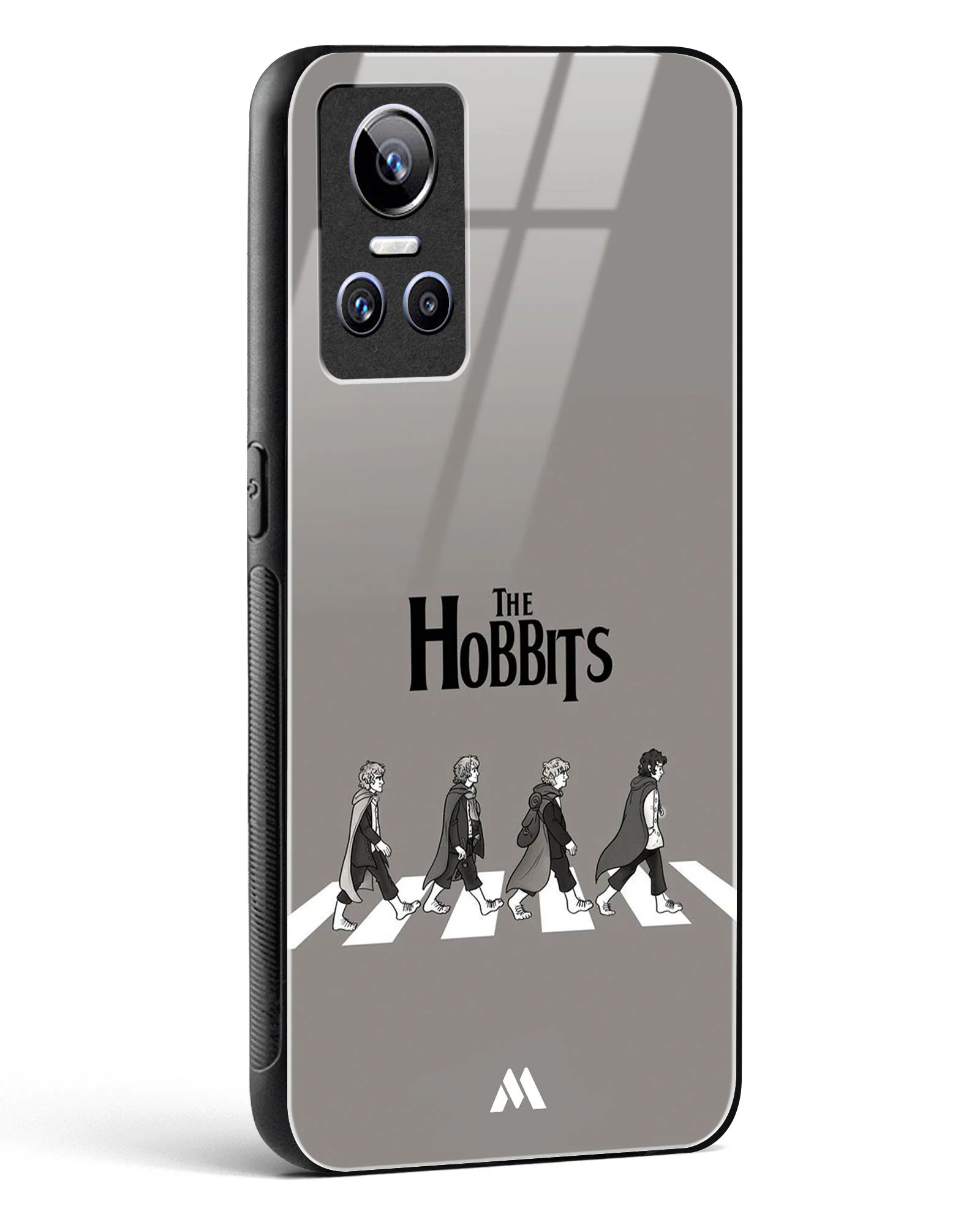 Hobbits at the Abbey Road Crossing Glass Case Phone Cover (Realme) - Image 98