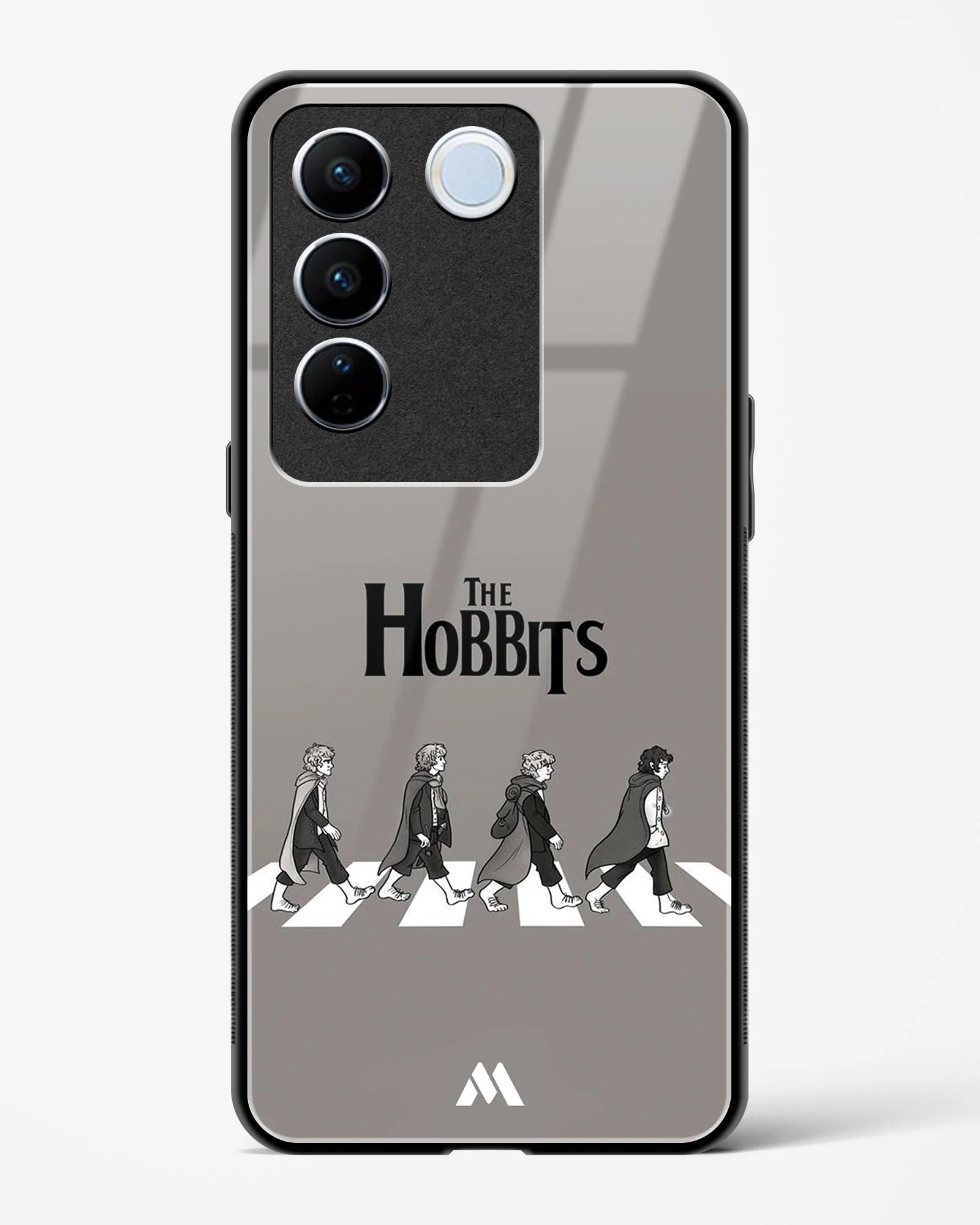 Hobbits at the Abbey Road Crossing Glass Case Phone Cover (Vivo) - Image 105