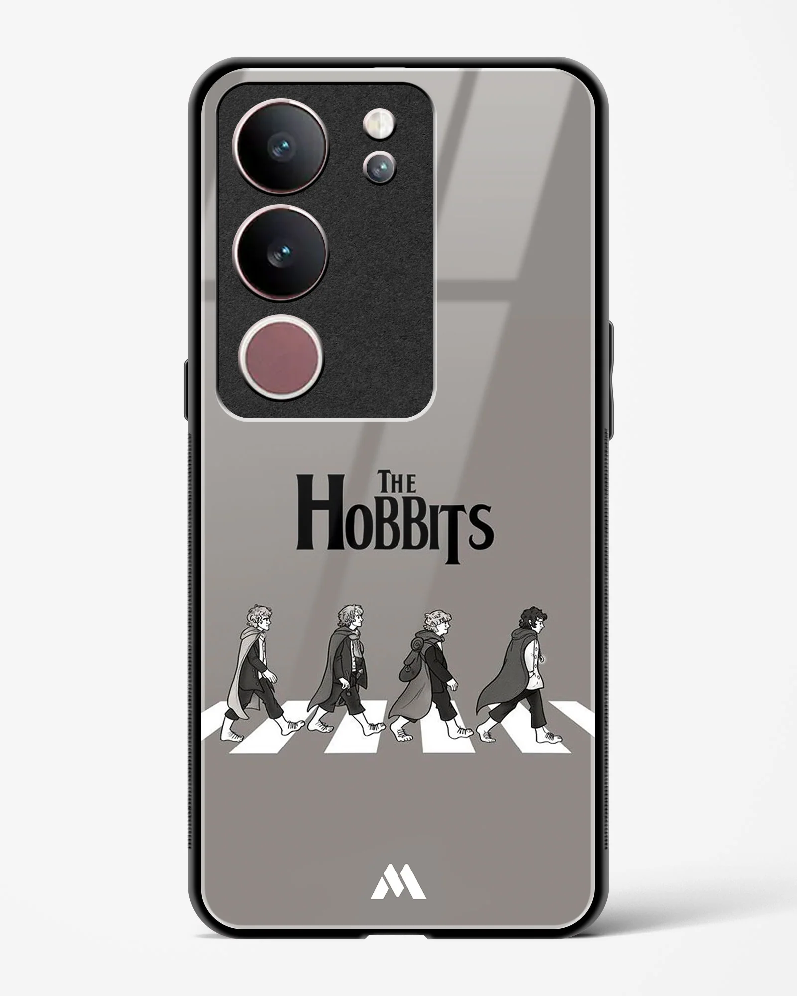 Hobbits at the Abbey Road Crossing Glass Case Phone Cover (Vivo) - Image 107