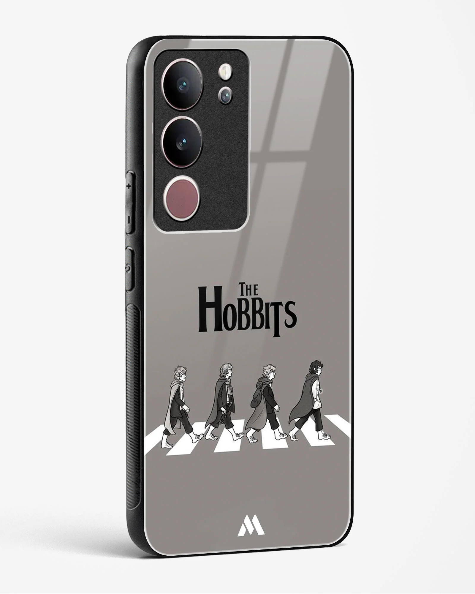 Hobbits at the Abbey Road Crossing Glass Case Phone Cover (Vivo) - Image 108