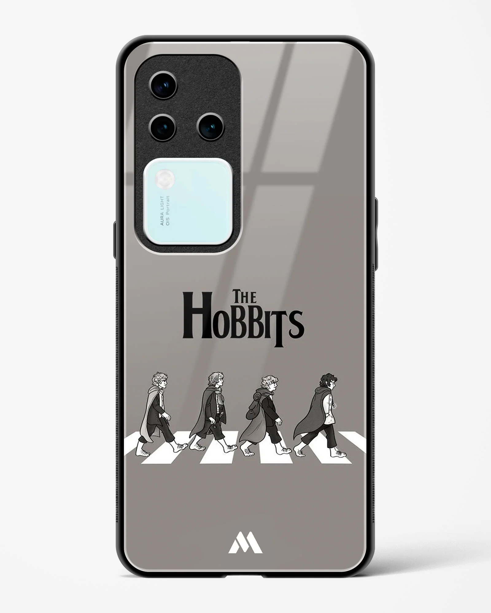 Hobbits at the Abbey Road Crossing Glass Case Phone Cover (Vivo) - Image 115