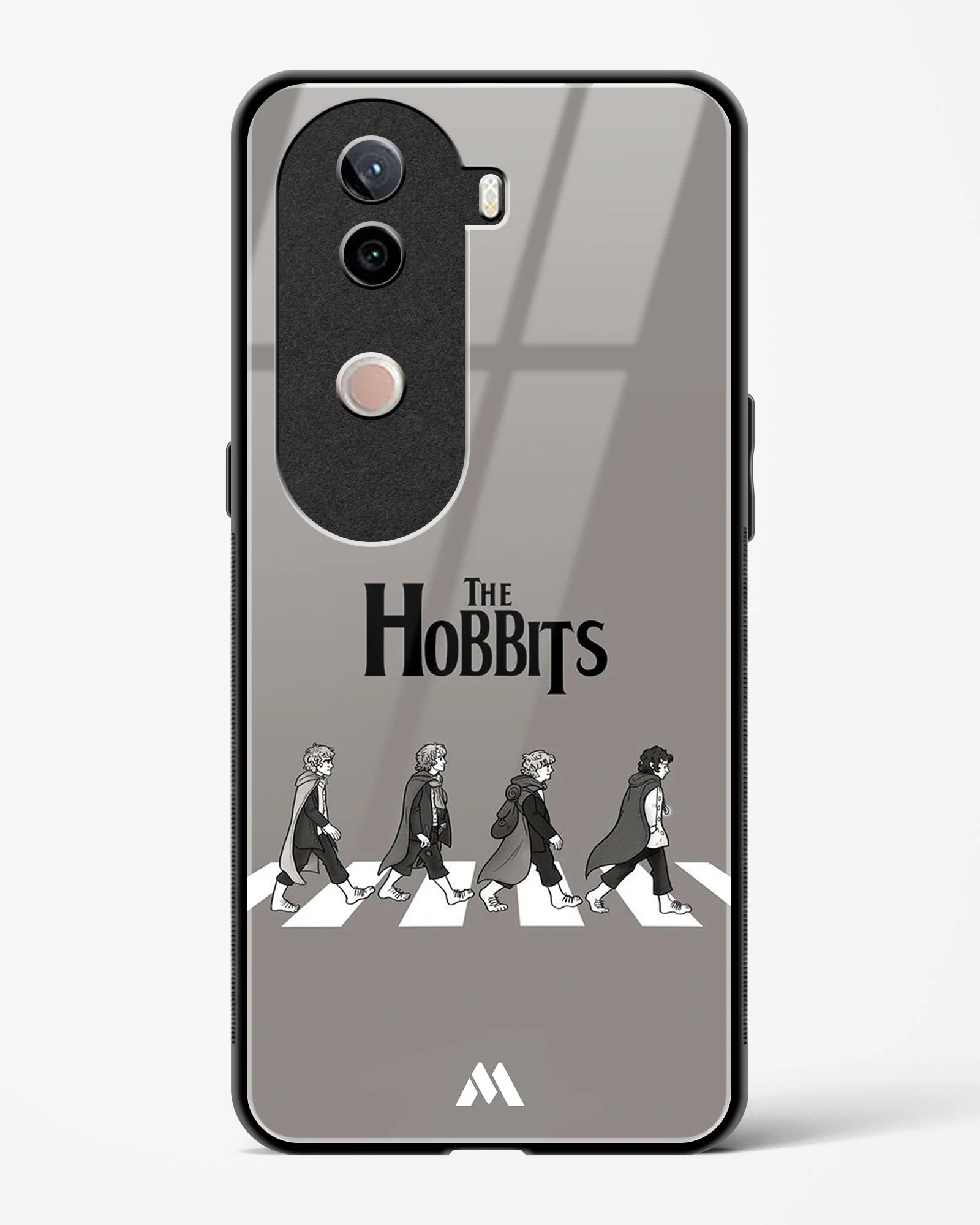 Hobbits at the Abbey Road Crossing Glass Case Phone Cover (Vivo) - Image 123