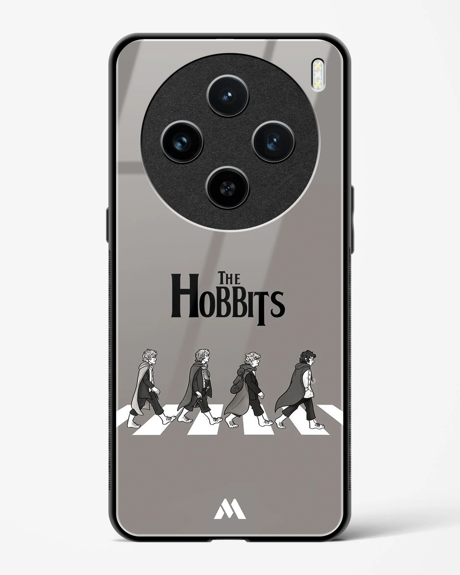 Hobbits at the Abbey Road Crossing Glass Case Phone Cover (Vivo) - Image 125