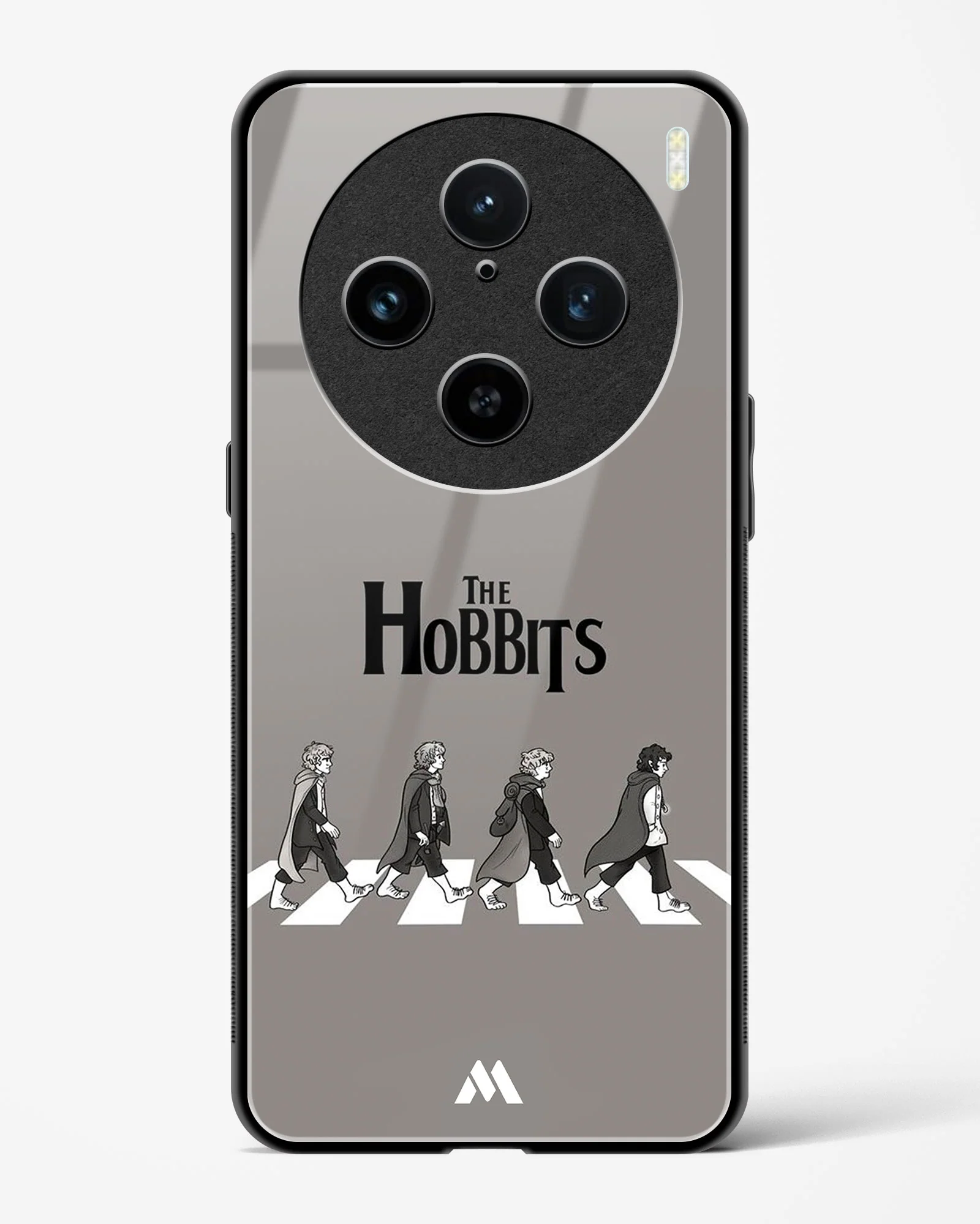 Hobbits at the Abbey Road Crossing Glass Case Phone Cover (Vivo) - Image 127