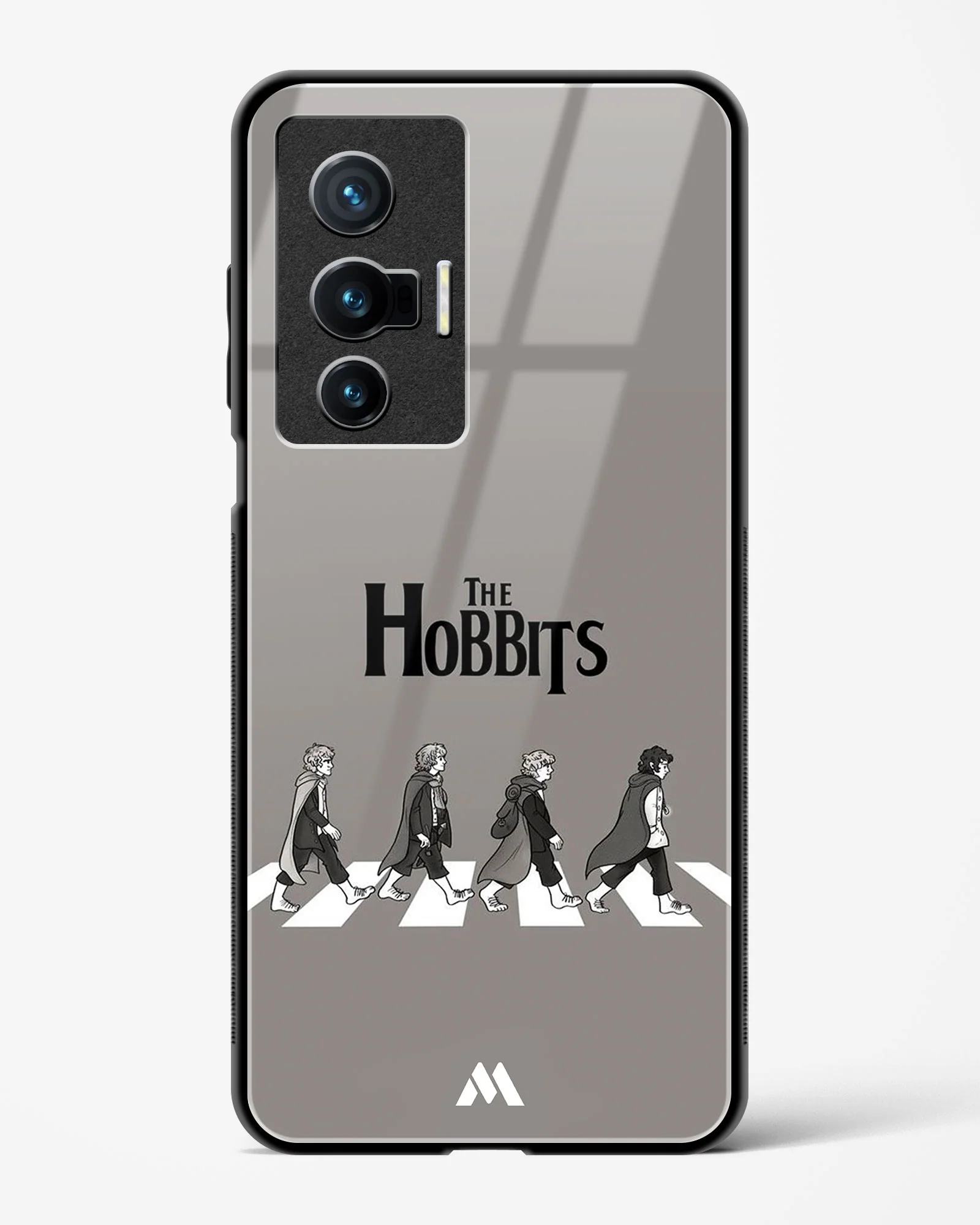 Hobbits at the Abbey Road Crossing Glass Case Phone Cover (Vivo) - Image 133