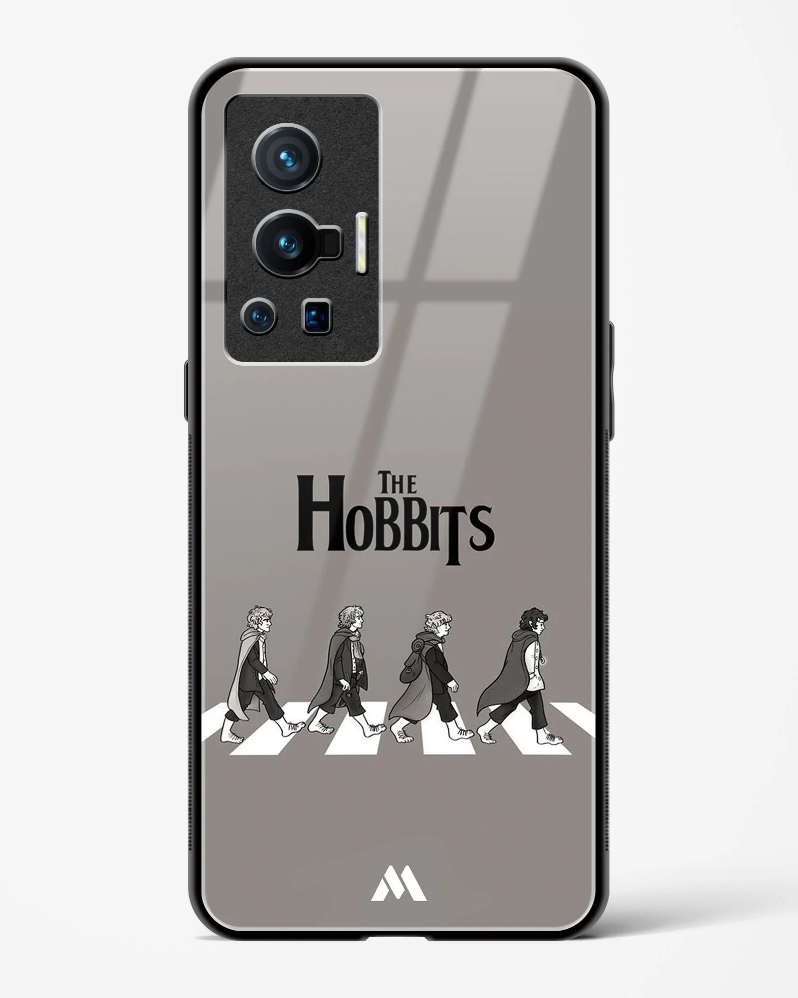 Hobbits at the Abbey Road Crossing Glass Case Phone Cover (Vivo) - Image 135