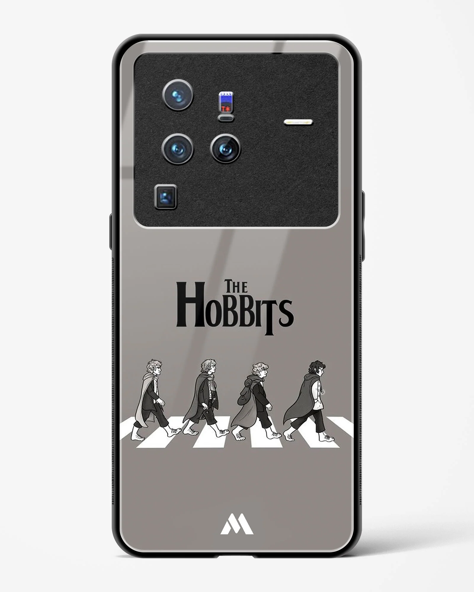 Hobbits at the Abbey Road Crossing Glass Case Phone Cover (Vivo) - Image 139