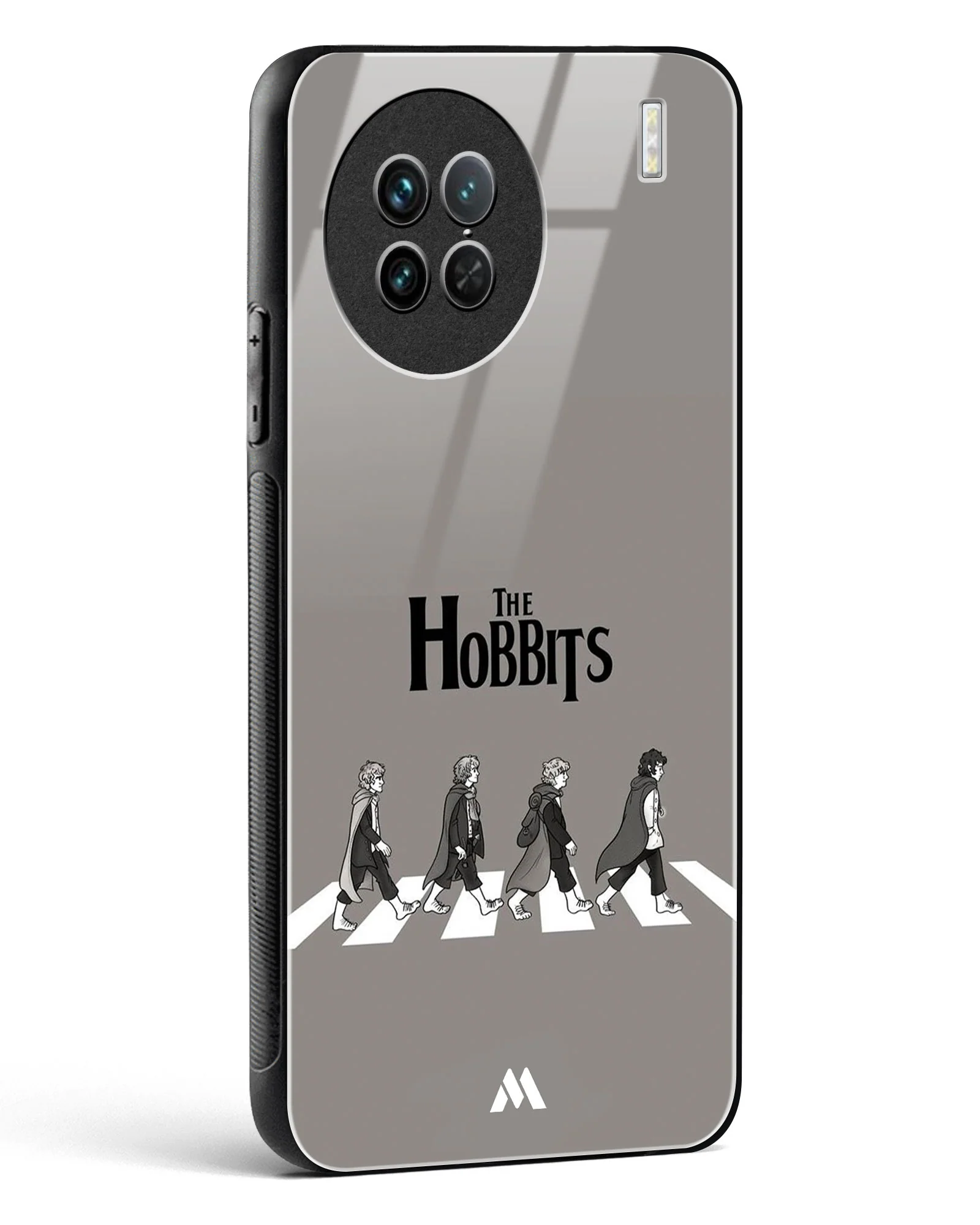 Hobbits at the Abbey Road Crossing Glass Case Phone Cover (Vivo) - Image 144