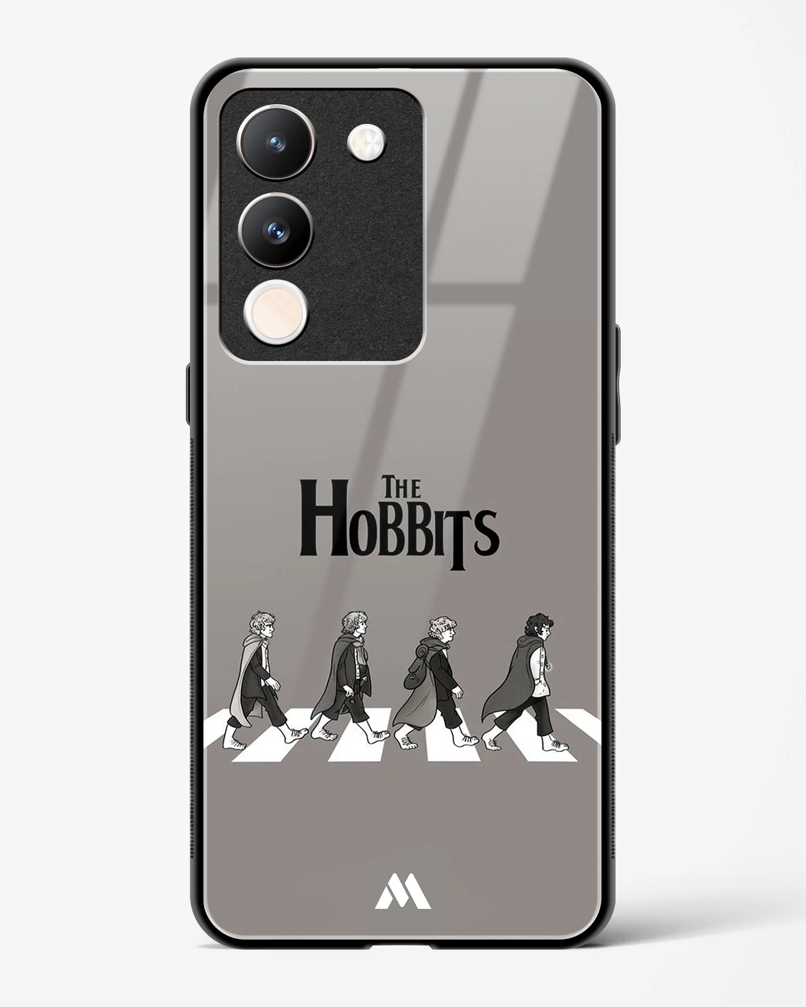 Hobbits at the Abbey Road Crossing Glass Case Phone Cover (Vivo) - Image 153