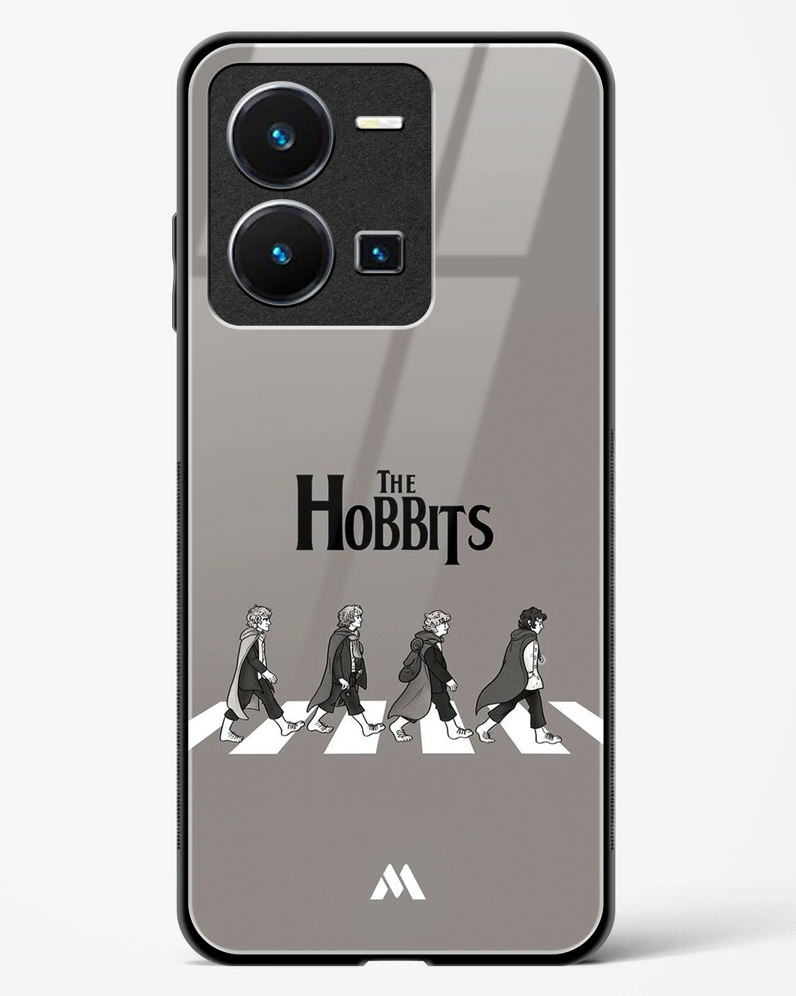 Hobbits at the Abbey Road Crossing Glass Case Phone Cover (Vivo) - Image 161