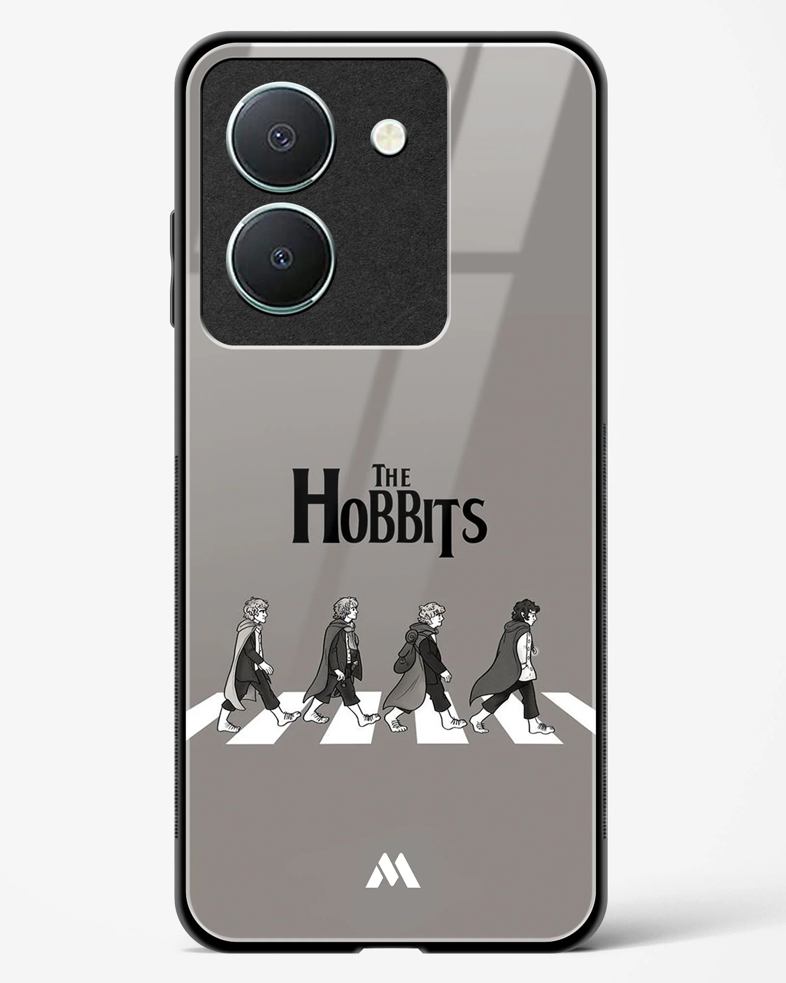 Hobbits at the Abbey Road Crossing Glass Case Phone Cover (Vivo) - Image 163
