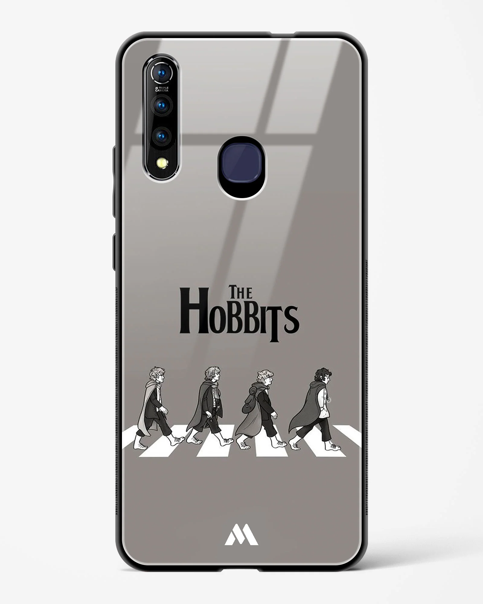 Hobbits at the Abbey Road Crossing Glass Case Phone Cover (Vivo) - Image 171