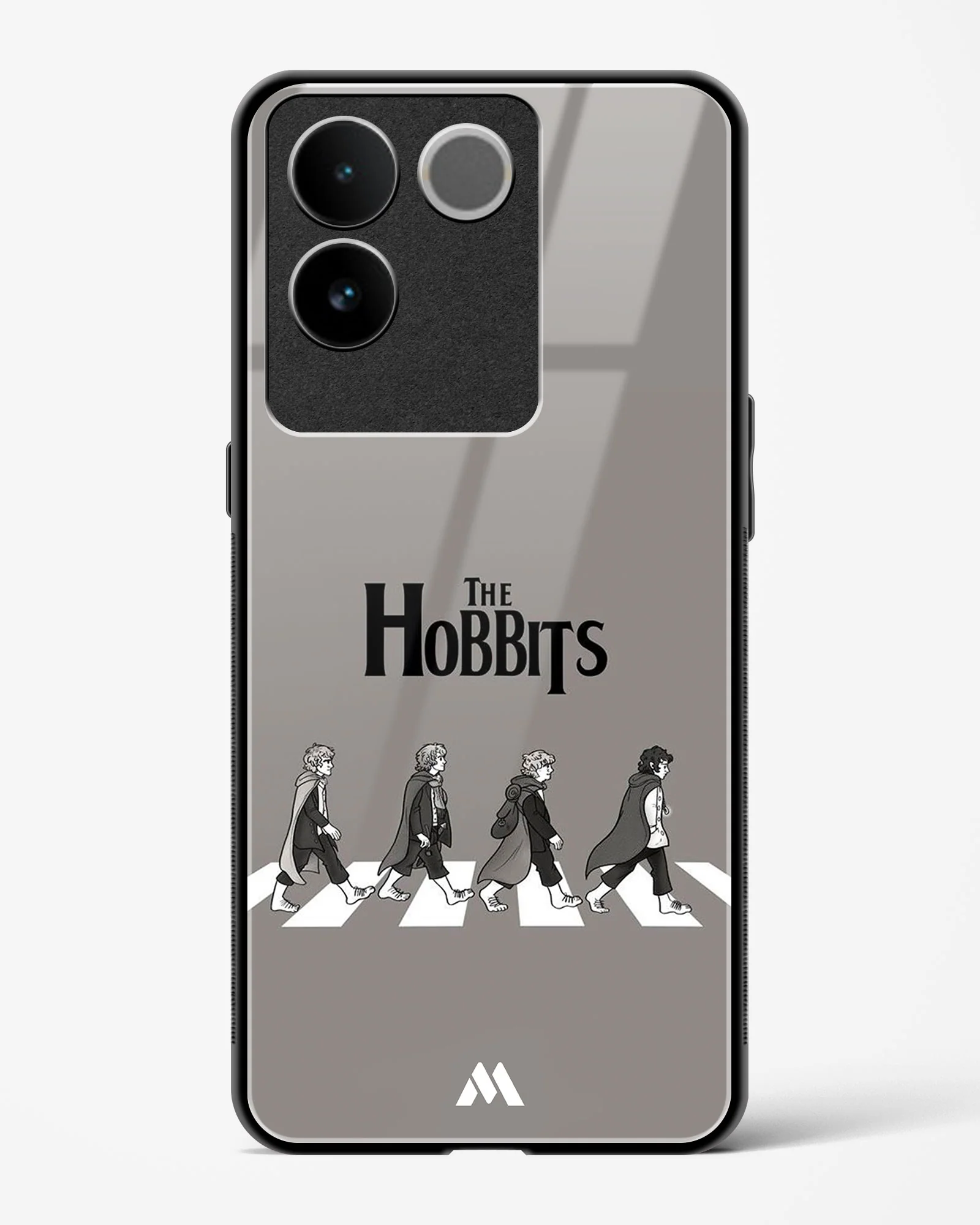 Hobbits at the Abbey Road Crossing Glass Case Phone Cover (Vivo) - Image 65