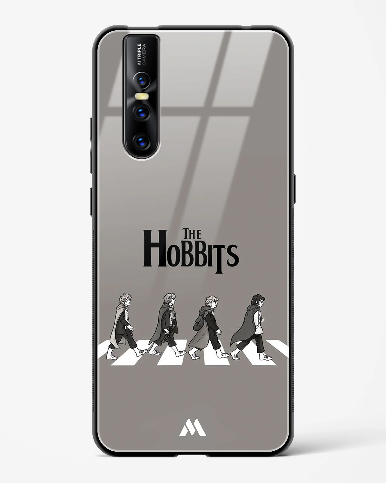 Hobbits at the Abbey Road Crossing Glass Case Phone Cover (Vivo) - Image 75