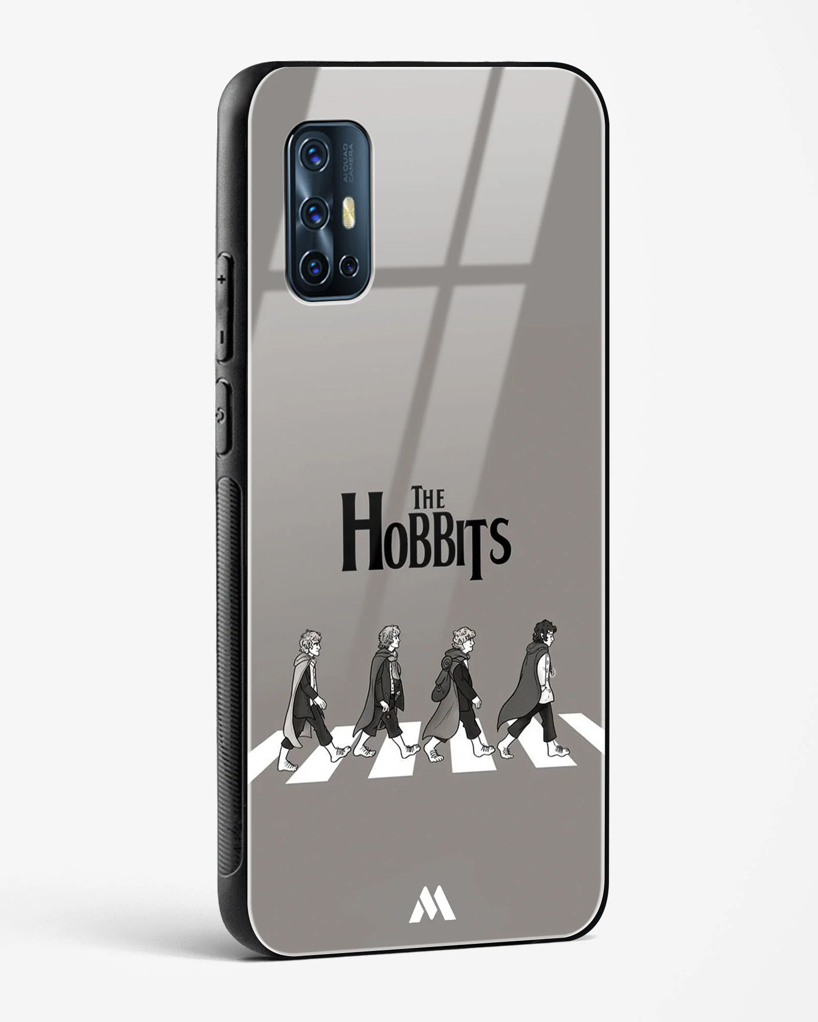 Hobbits at the Abbey Road Crossing Glass Case Phone Cover (Vivo) - Image 78