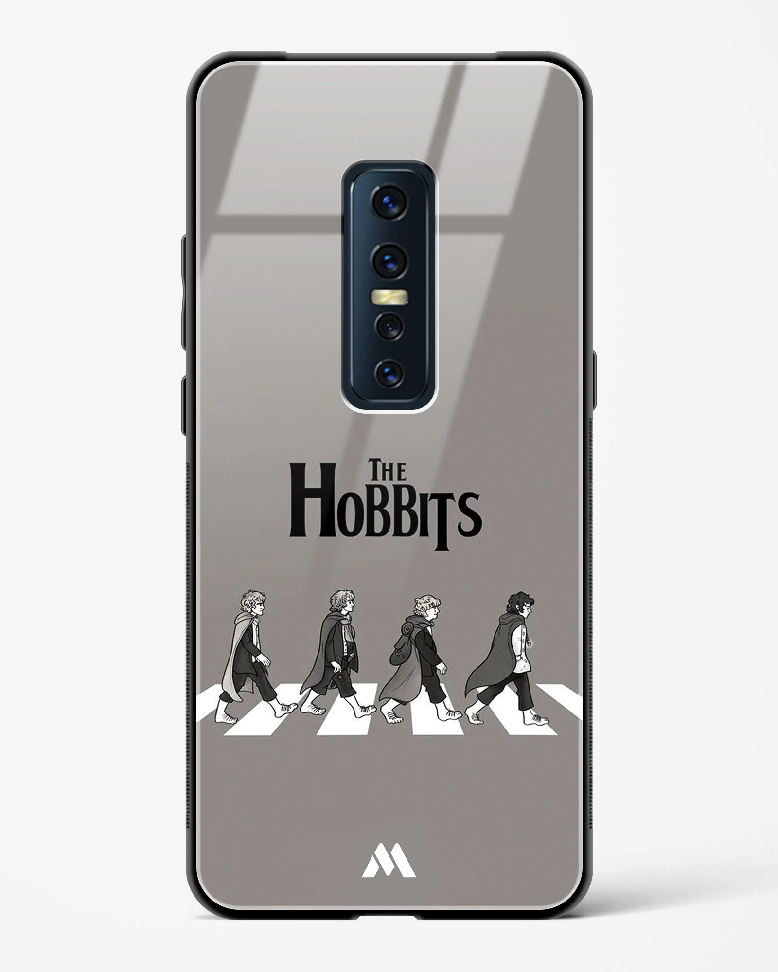 Hobbits at the Abbey Road Crossing Glass Case Phone Cover (Vivo) - Image 79