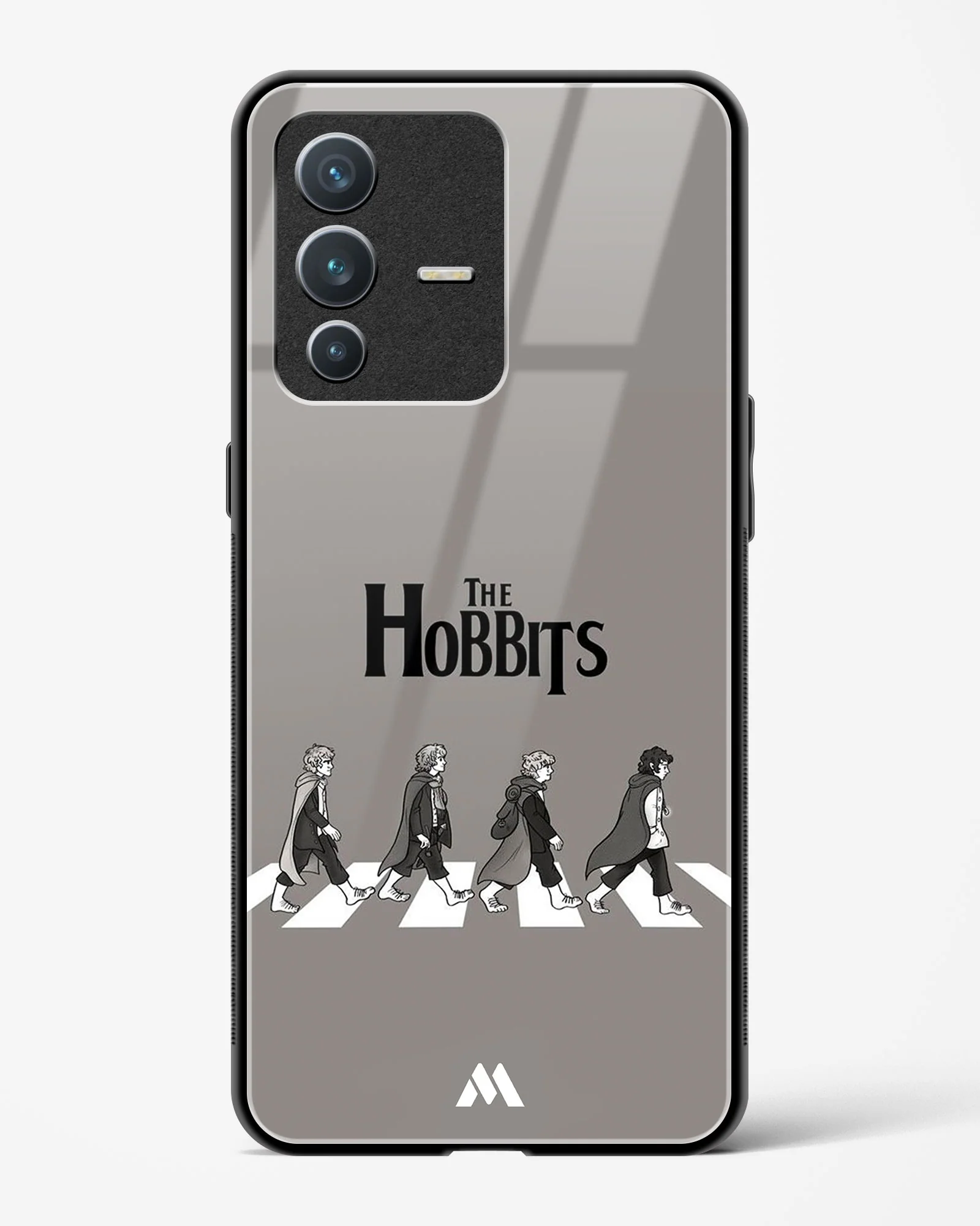 Hobbits at the Abbey Road Crossing Glass Case Phone Cover (Vivo) - Image 93