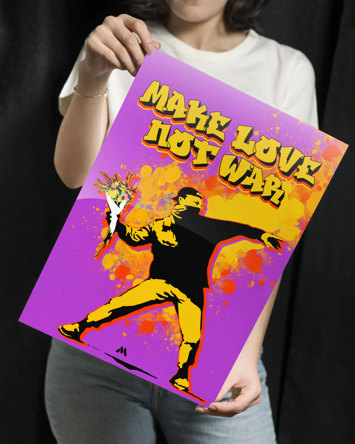 Love And Not War Metal-Poster - Image 3