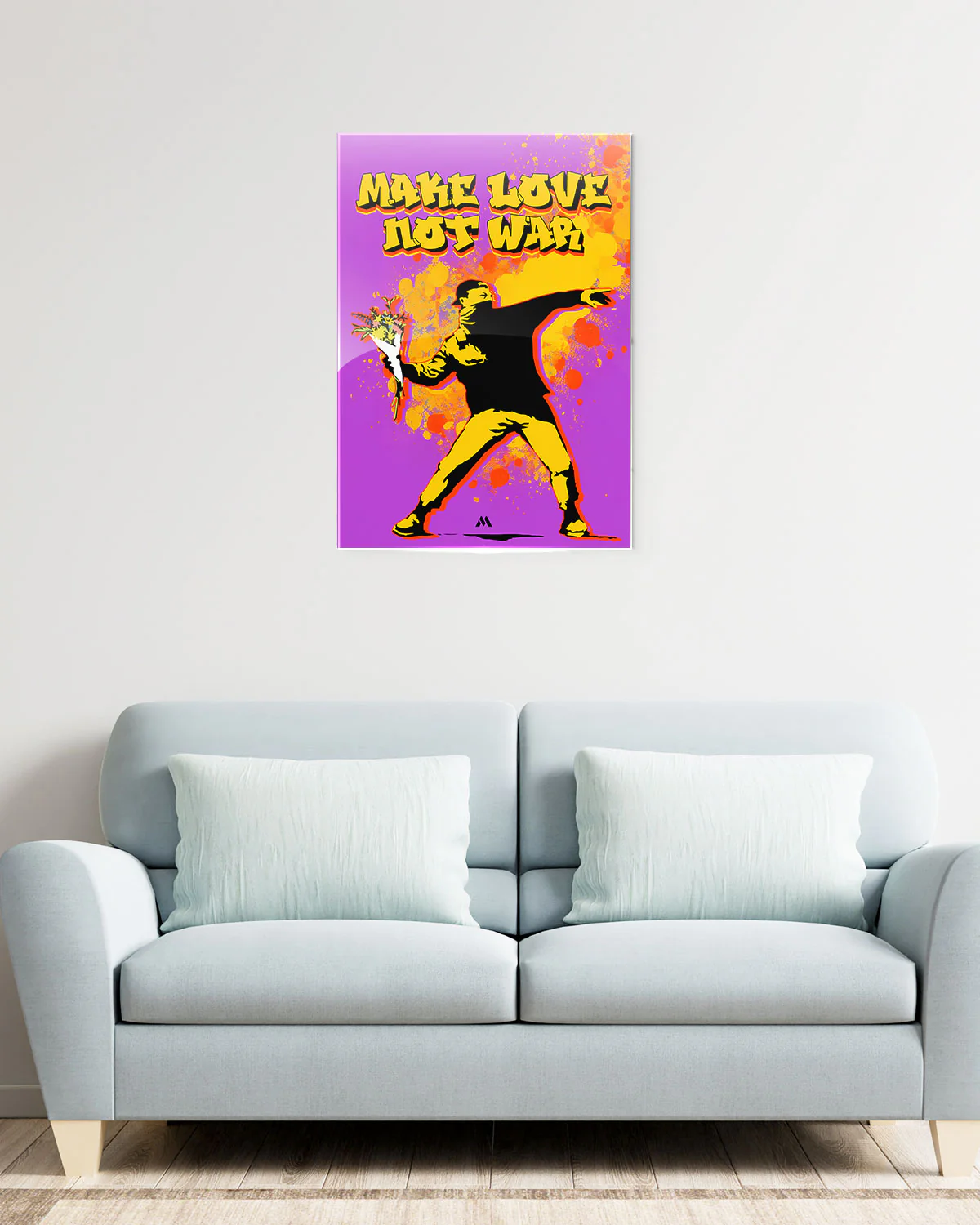 Love And Not War Metal-Poster - Image 7