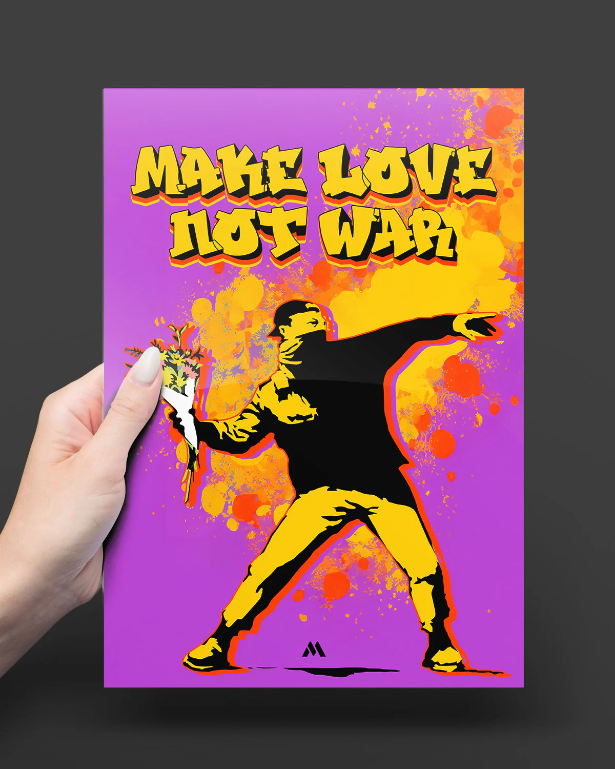 Love And Not War Metal-Poster - Image 8