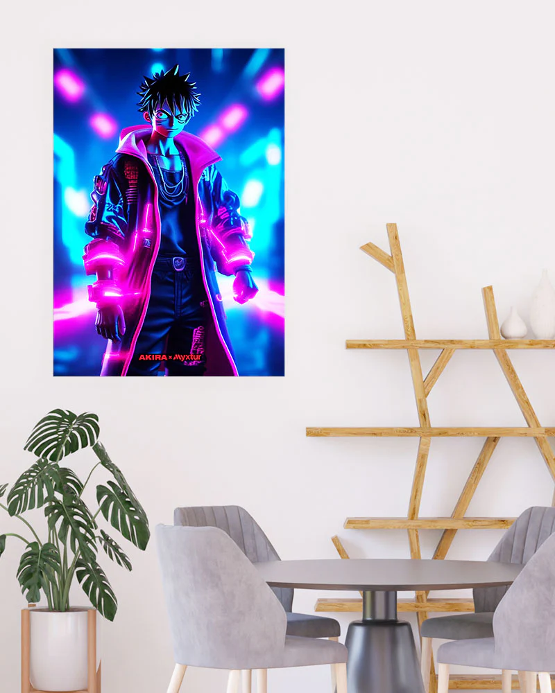 One Piece-Neon Luffy [AKIRA] Art-Poster - Image 14