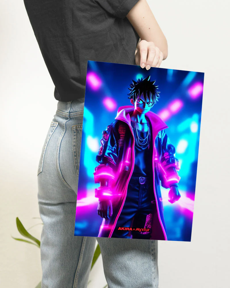 One Piece-Neon Luffy [AKIRA] Art-Poster - Image 15