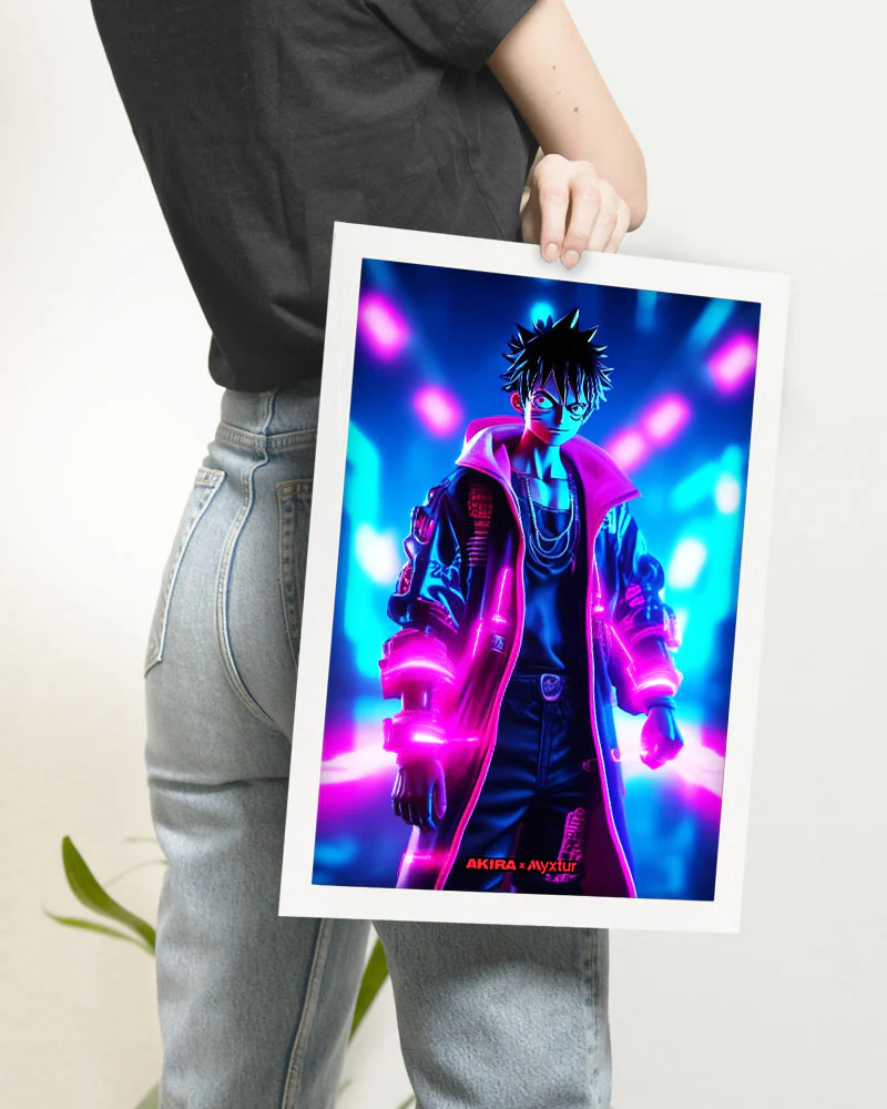 One Piece-Neon Luffy [AKIRA] Art-Poster - Image 18