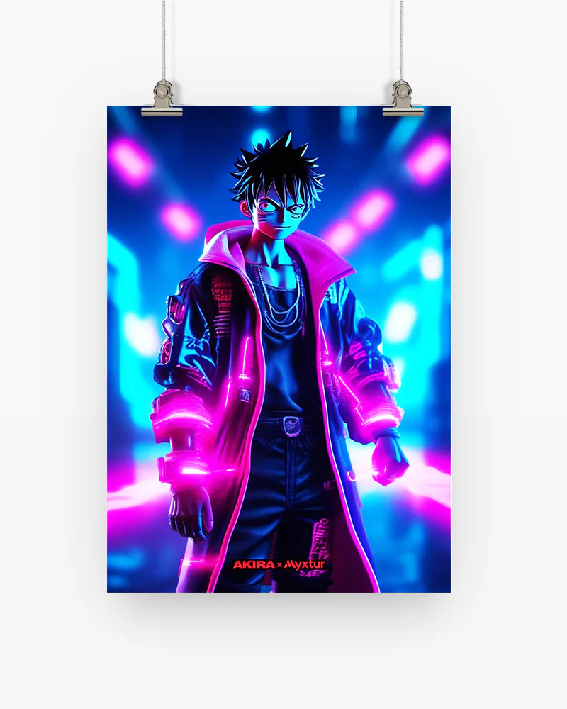 One Piece-Neon Luffy [AKIRA] Art-Poster - Image 28