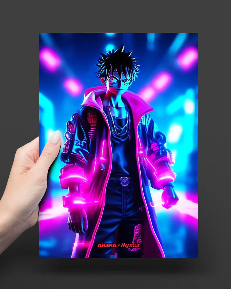 One Piece-Neon Luffy [AKIRA] Art-Poster - Image 30