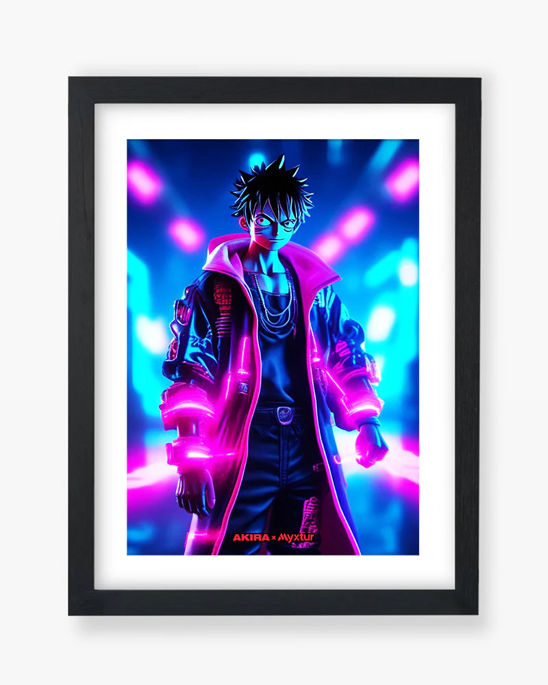 One Piece-Neon Luffy [AKIRA] Art-Poster - Image 5