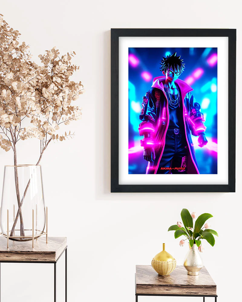 One Piece-Neon Luffy [AKIRA] Art-Poster - Image 6