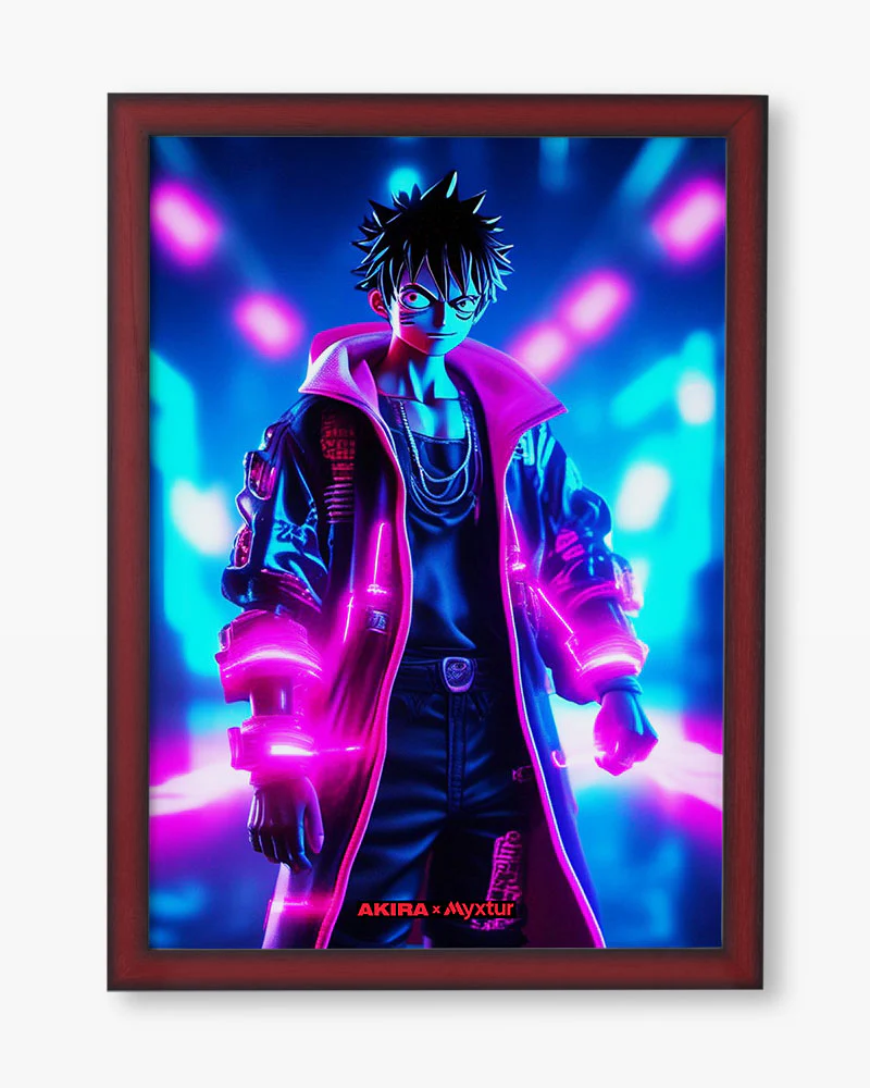 One Piece-Neon Luffy [AKIRA] Art-Poster - Image 9