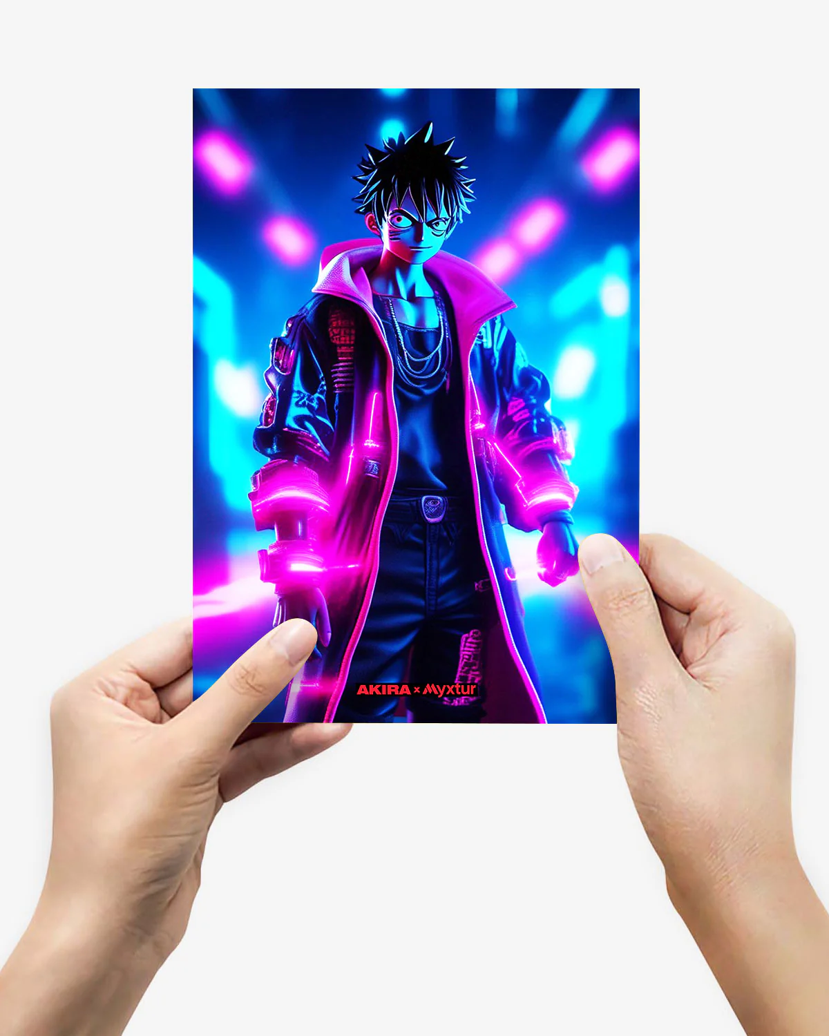 One Piece-Neon Luffy [AKIRA] Metal-Poster - Image 13
